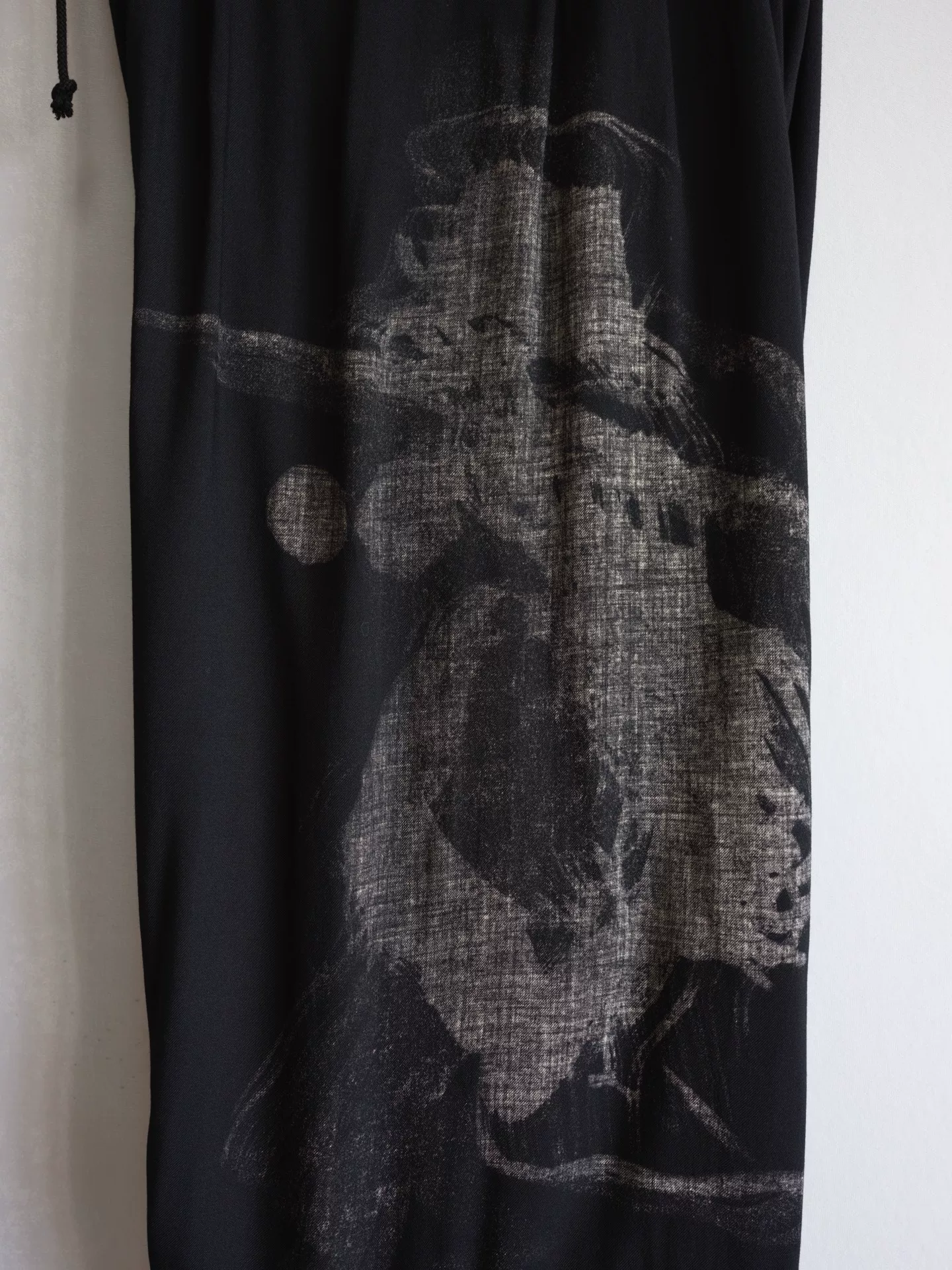 Yohji Yamamoto 18AW Silk Wool Balloon Pants — detail