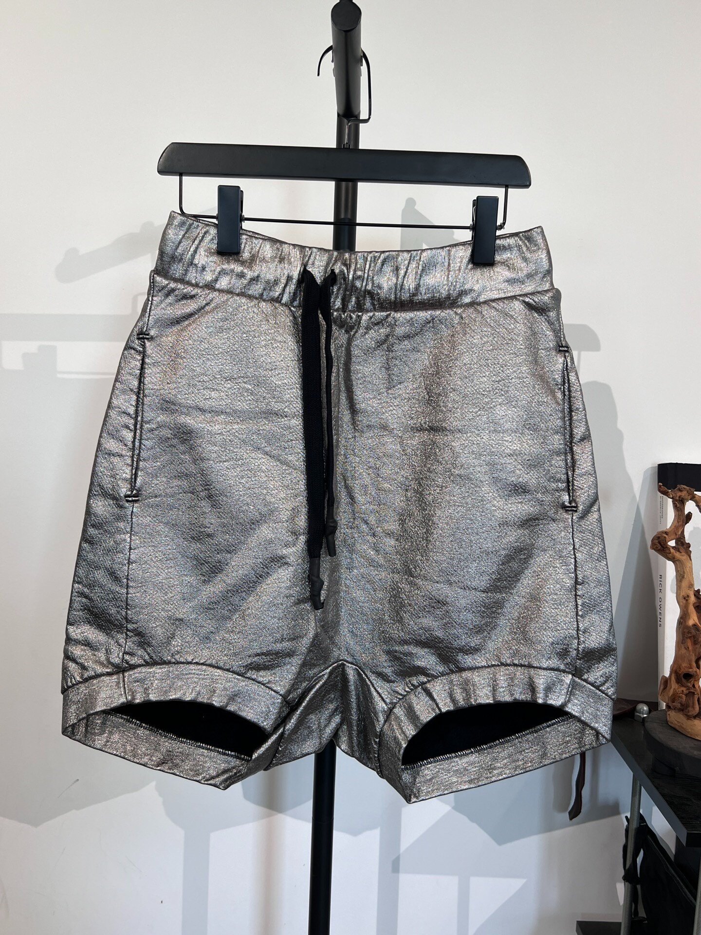 Boris Bidjan Saberi P8F Silver Coated Shorts