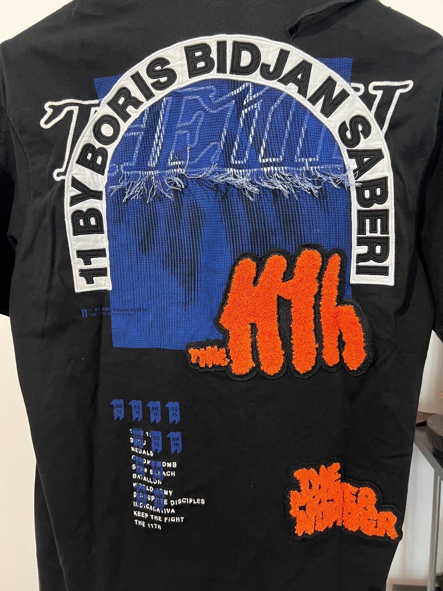 Boris Bidjan Saberi 11by bbs TS3 Patch Embroidered Short-Sleeve T-Shirt — back