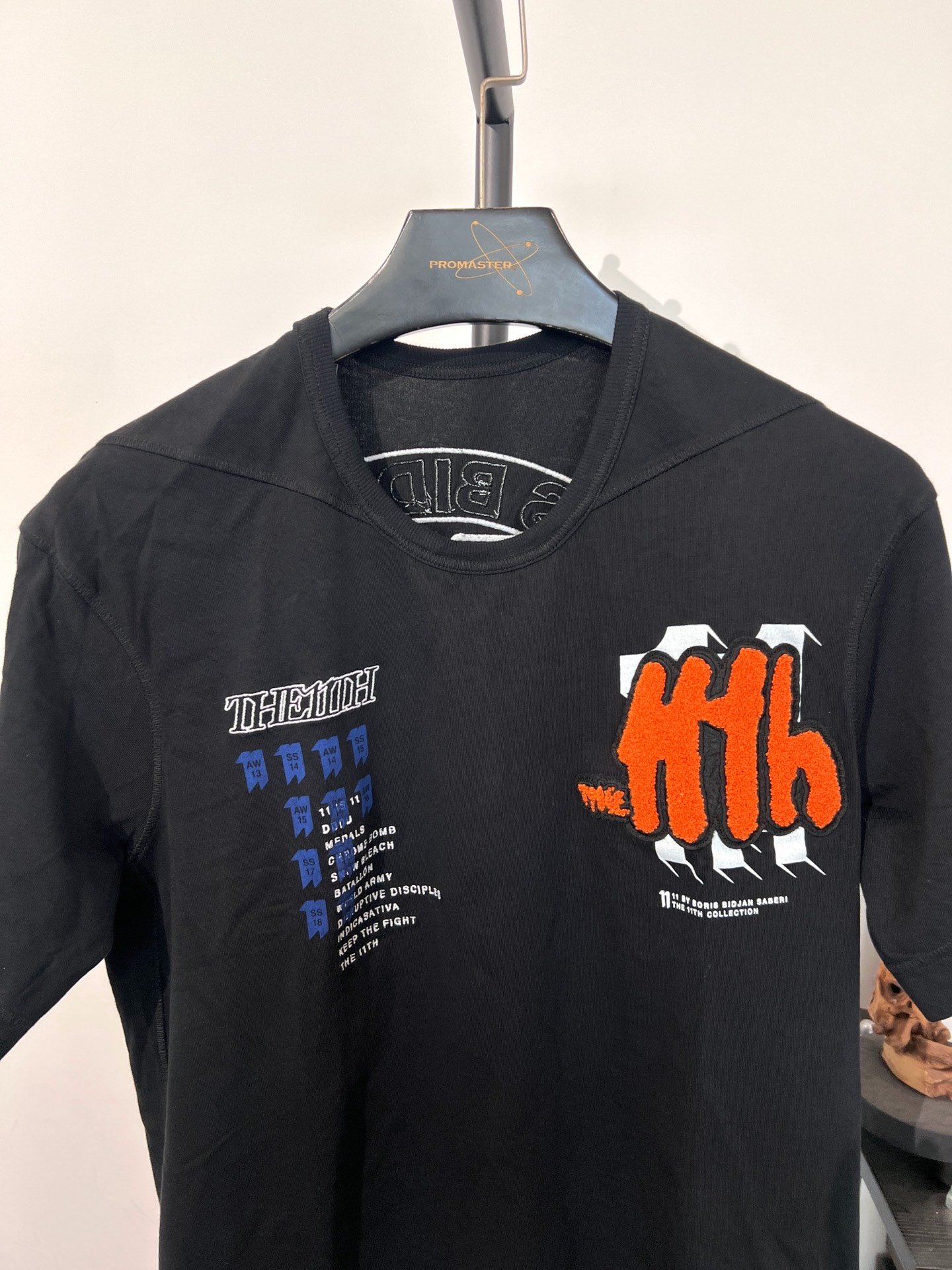 Boris Bidjan Saberi 11by bbs TS3 Patch Embroidered Short-Sleeve T-Shirt — detail