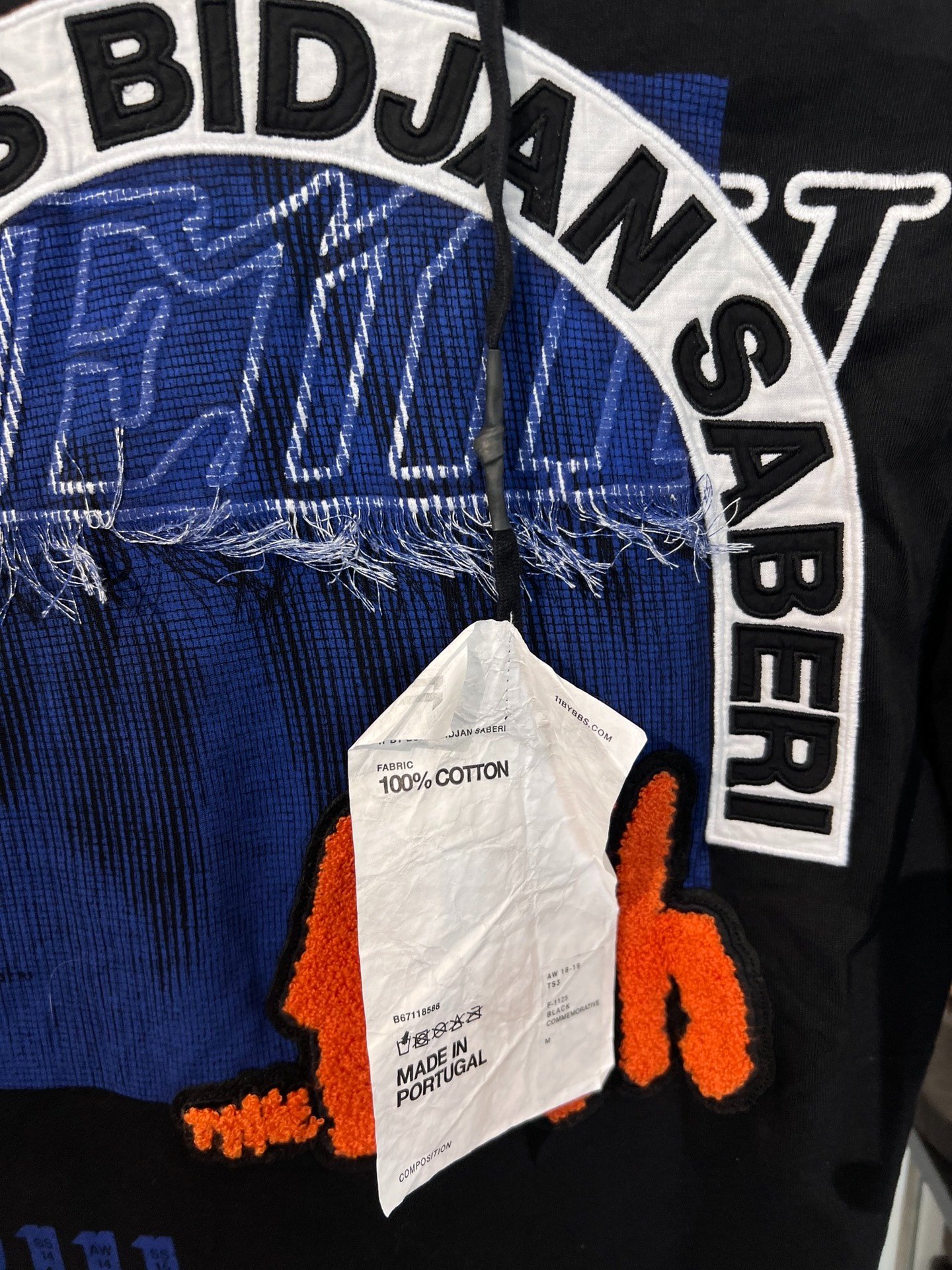 Boris Bidjan Saberi 11by bbs TS3 Patch Embroidered Short-Sleeve T-Shirt — label