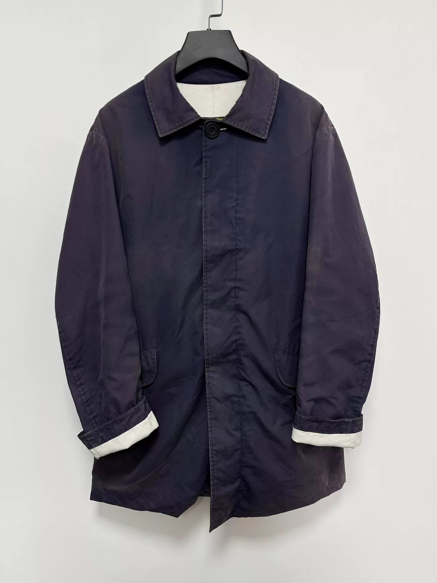 Paul Harnden Gray-Blue Mac Coat