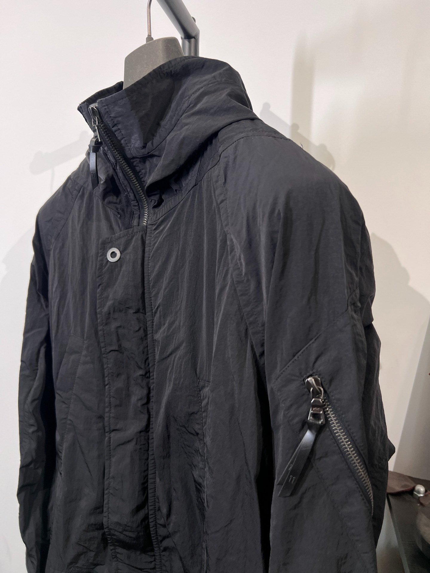 Boris Bidjan Saberi 11by bbs J4 Nylon Coat — back