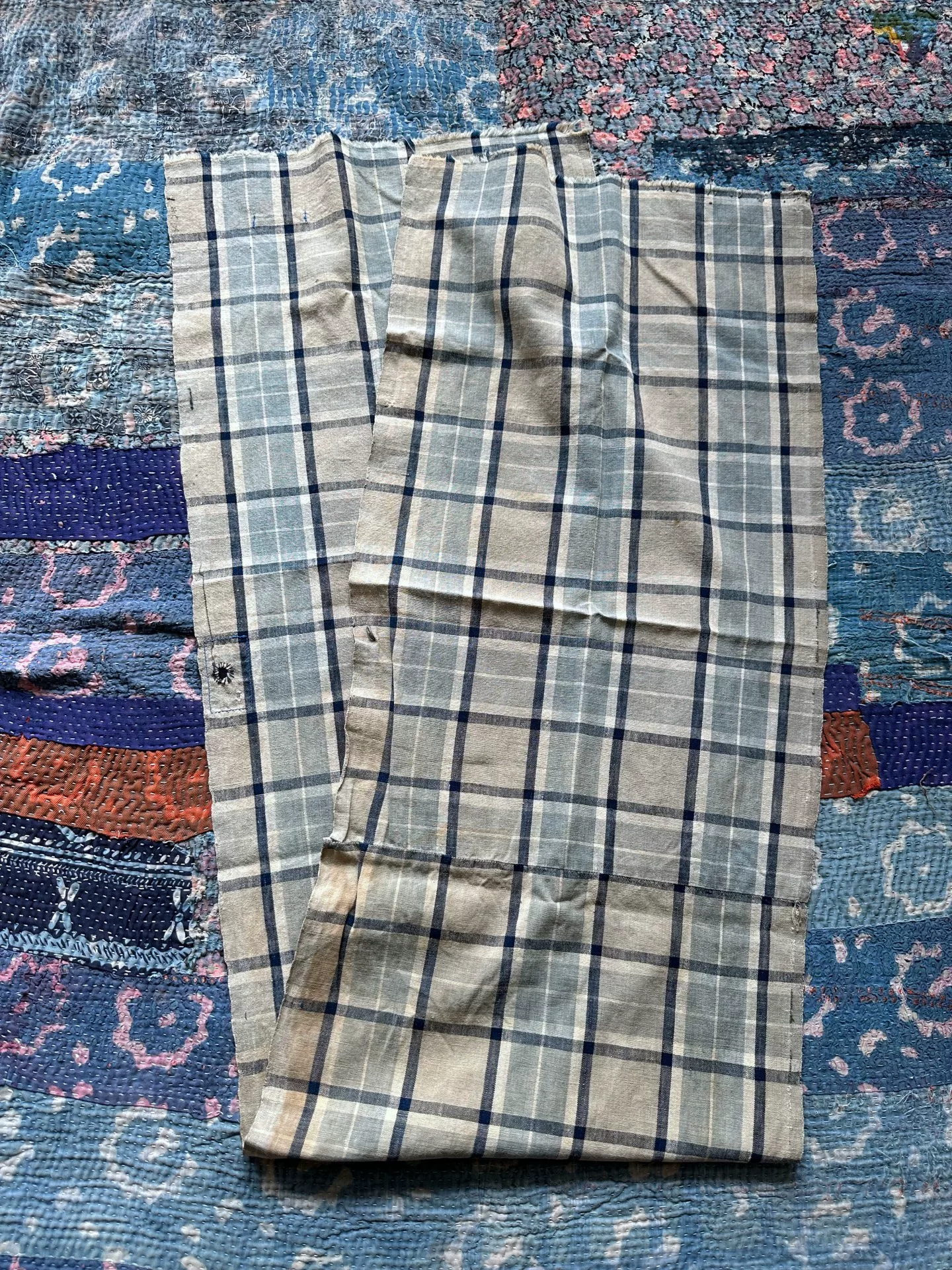 Mister Freedom Vintage Checkered Scarf — back