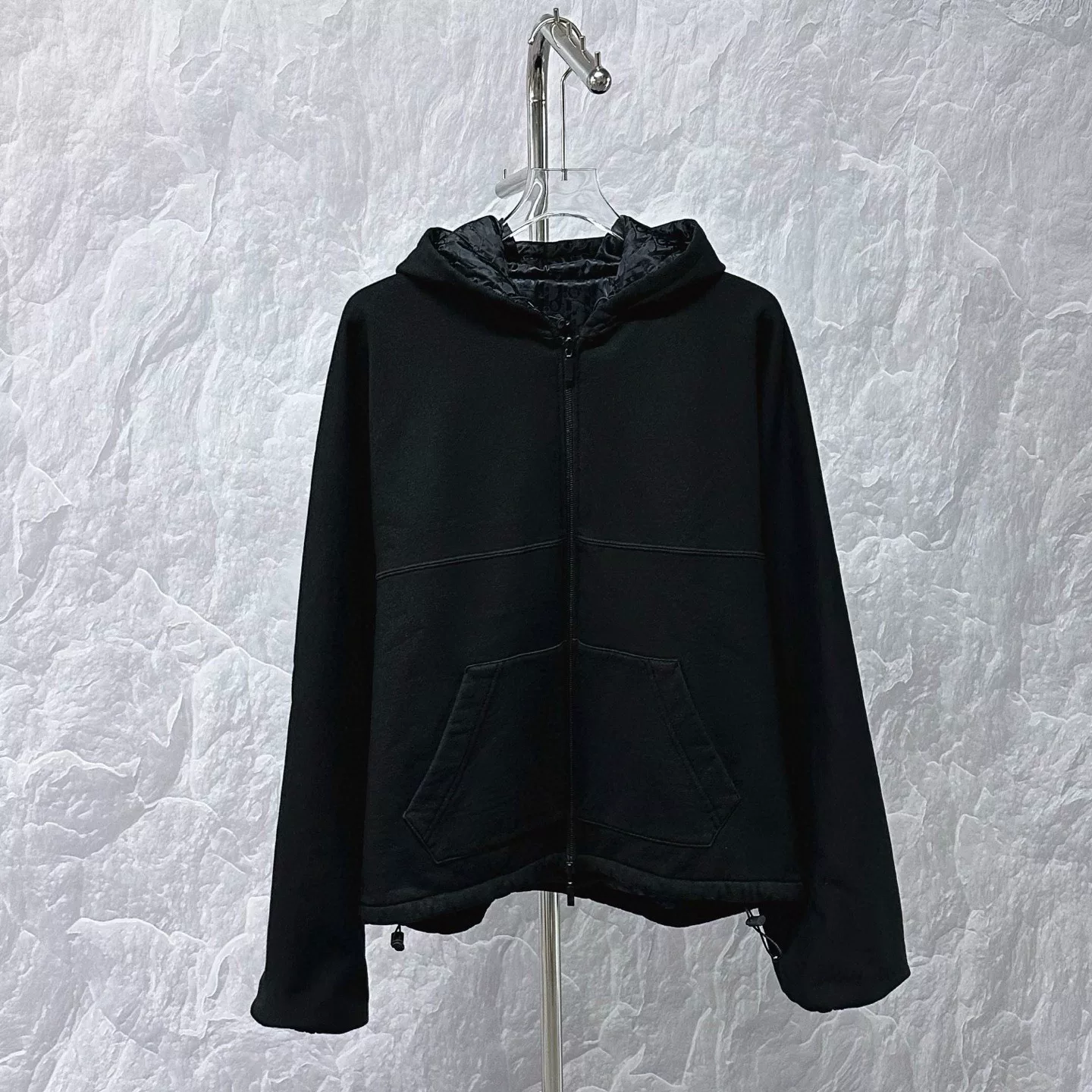 Dior All-Over Logo Hooded Jacket — detail