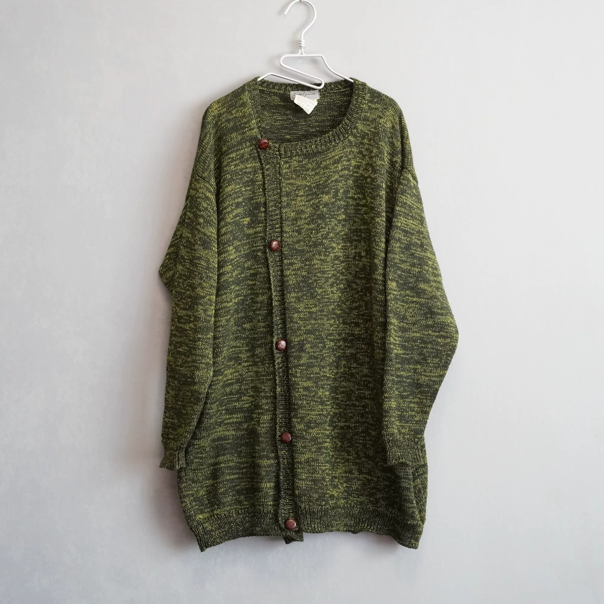 Yohji Yamamoto 80SS Oversized Wooden Button Cardigan