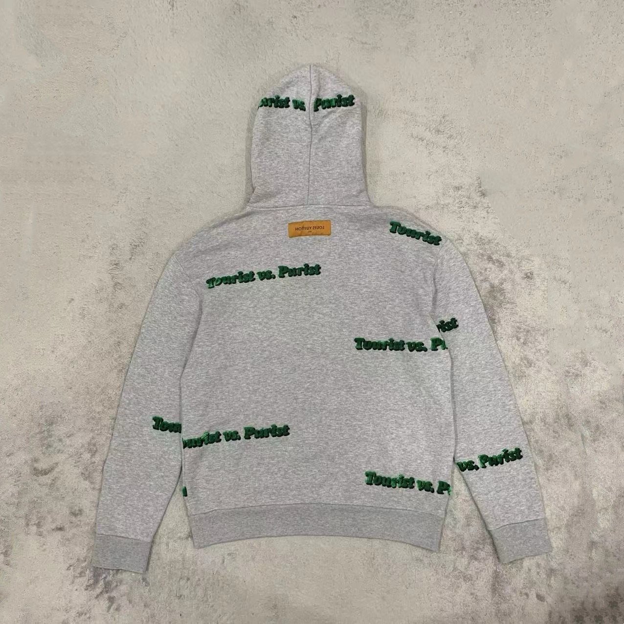 Louis Vuitton Gray Tourist vs. Purist Hoodie — back
