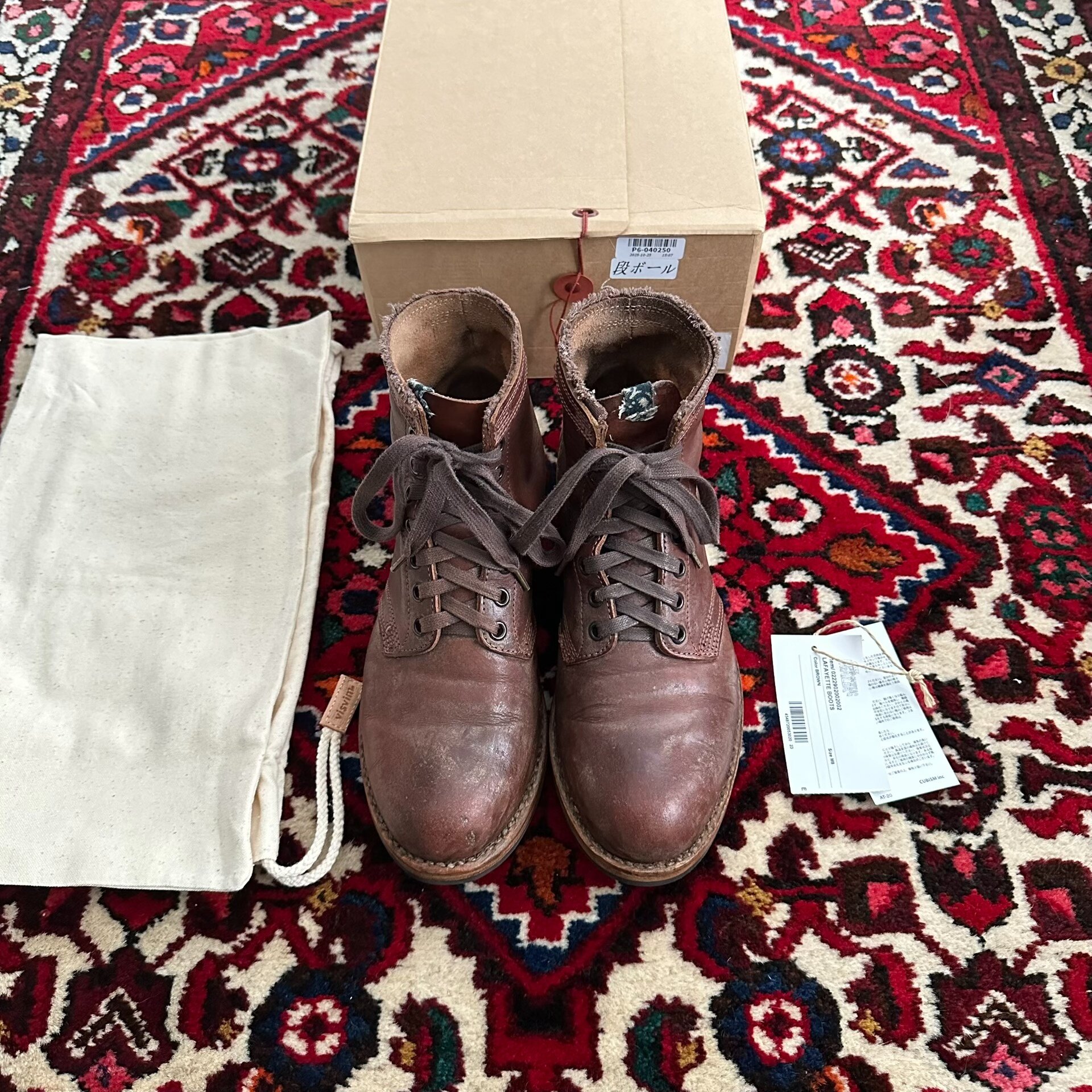 visvim 22AW ICT Lafayette Mud-Dyed Boots — front
