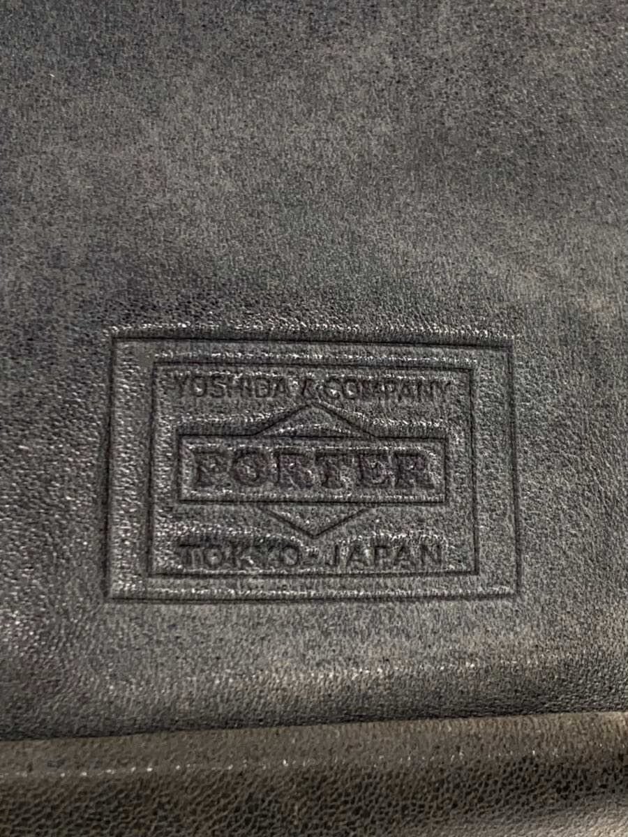Porter Color Block Leather Single-Shoulder Bag — label