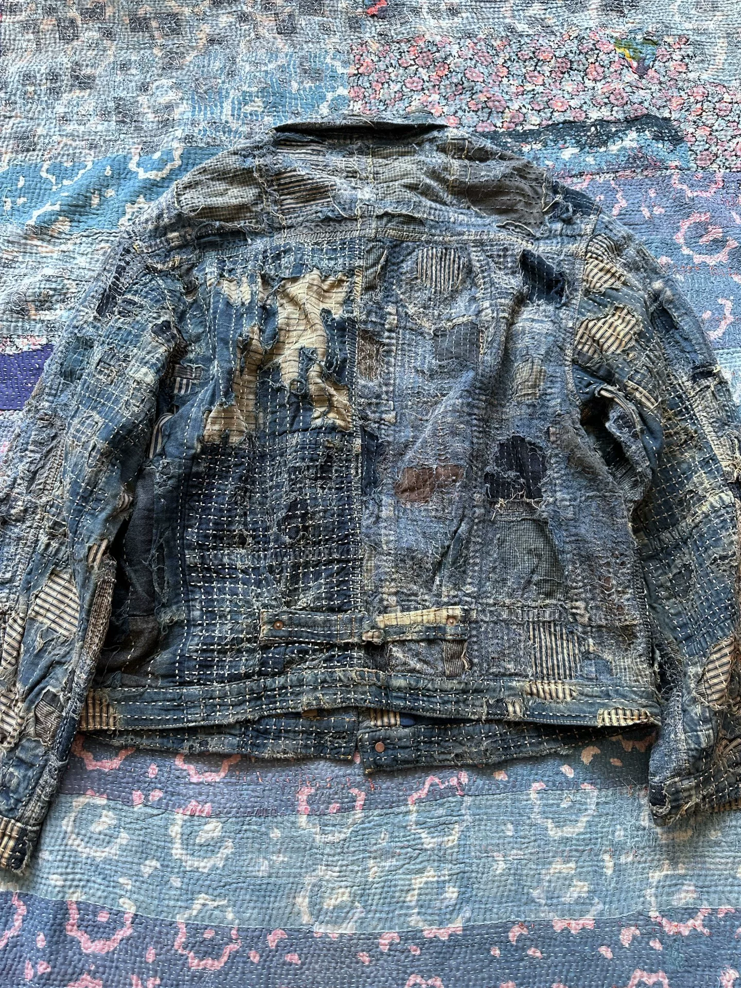 KAPITAL Boro Patchwork Jacket — front