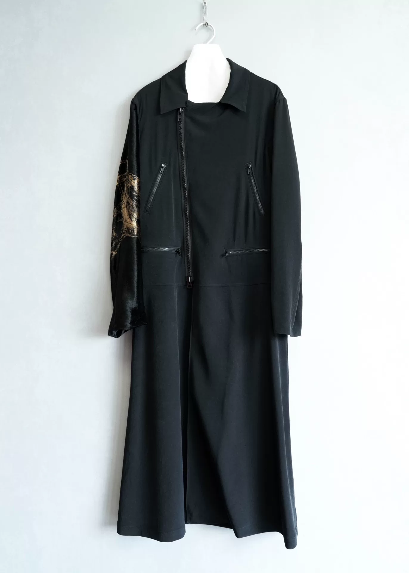 Yohji Yamamoto 20SS Triacetate Biker Coat — detail