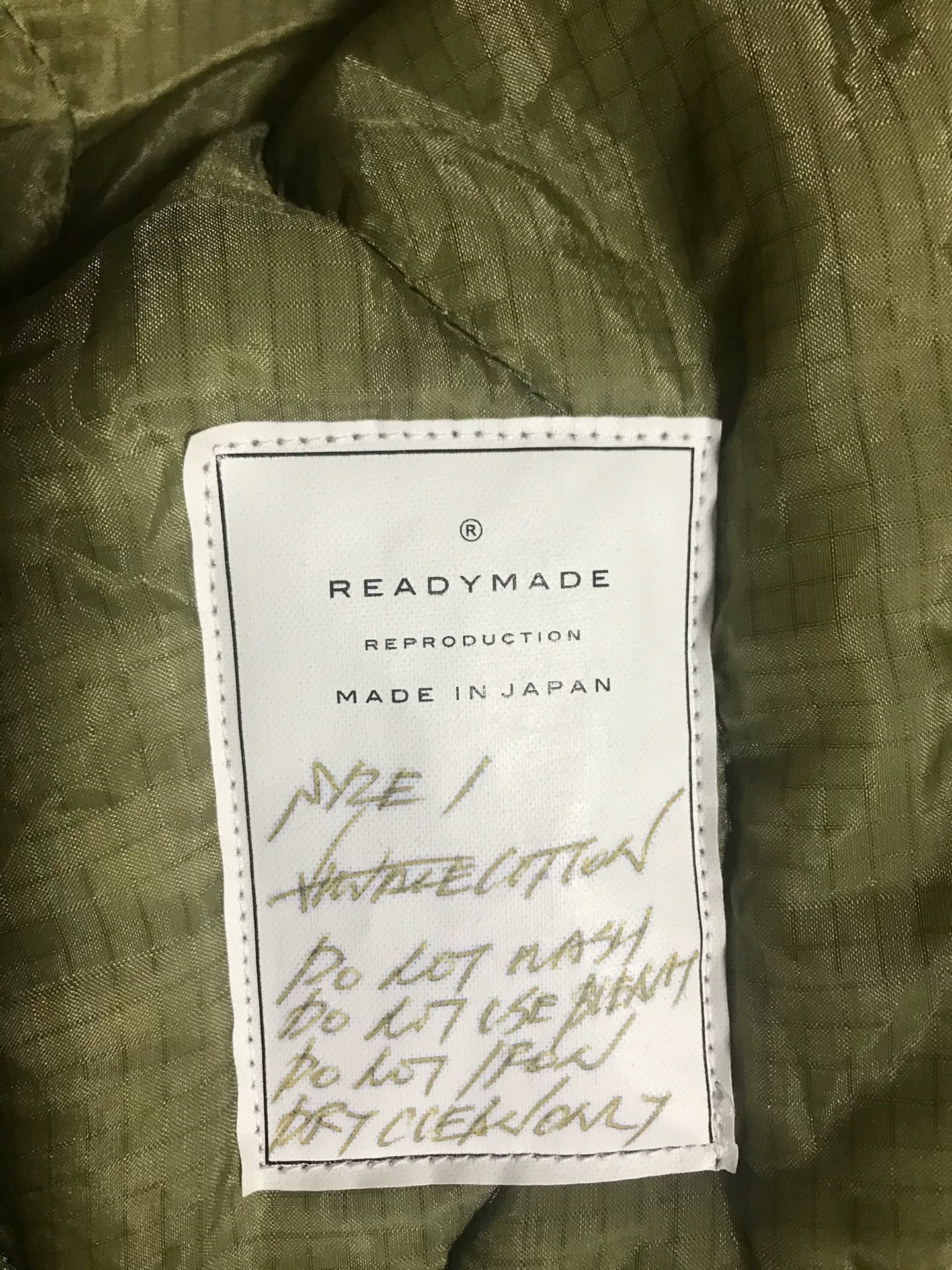 Readymade Cut Fishtail M-51 Parka — back