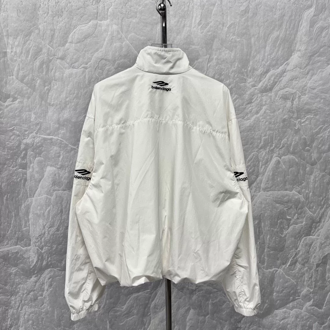 Balenciaga 3B Embroidery Stand Collar Zip Jacket — label