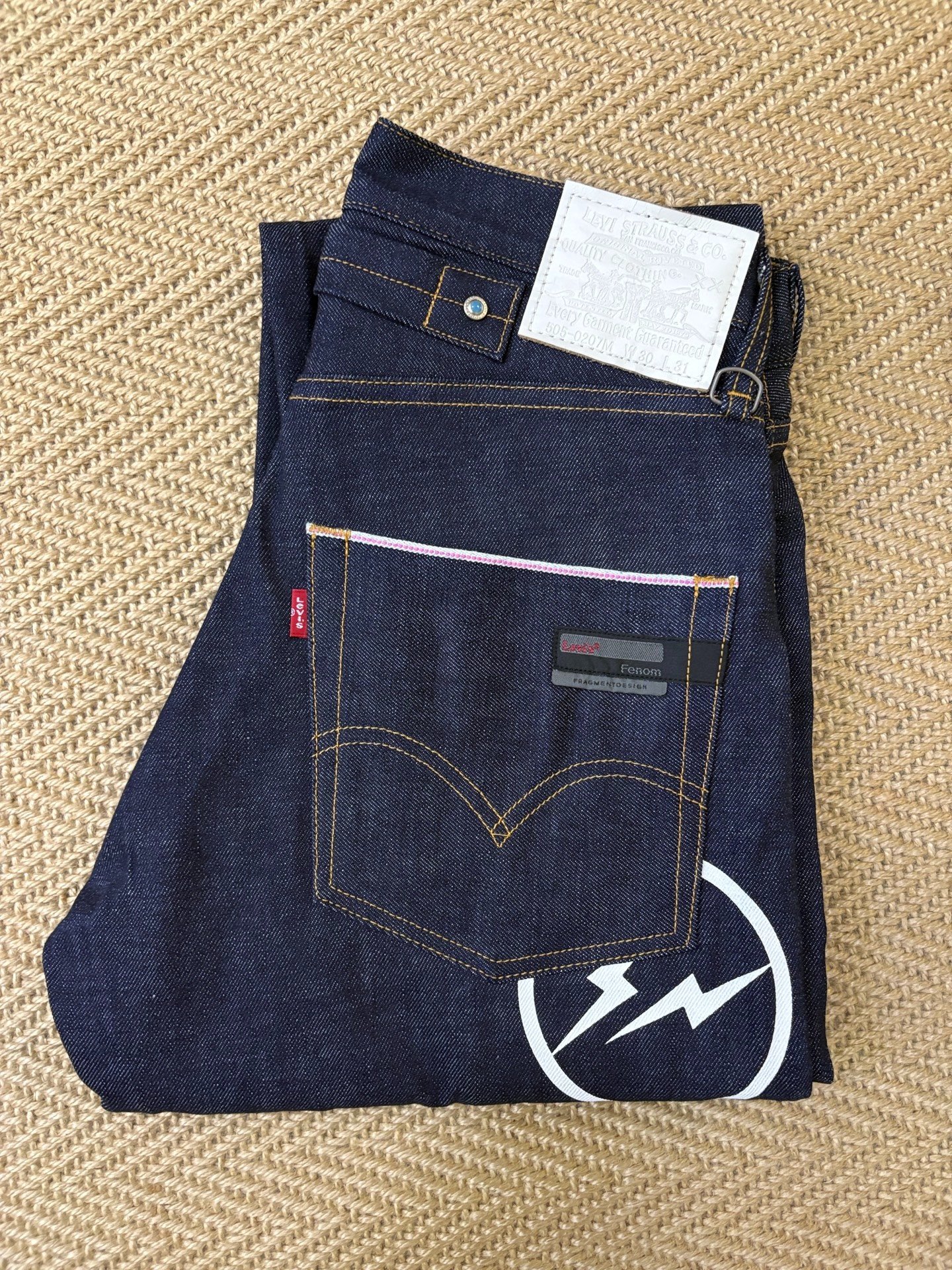 Levi's Fenom Turquoise Heavy Raw Jeans