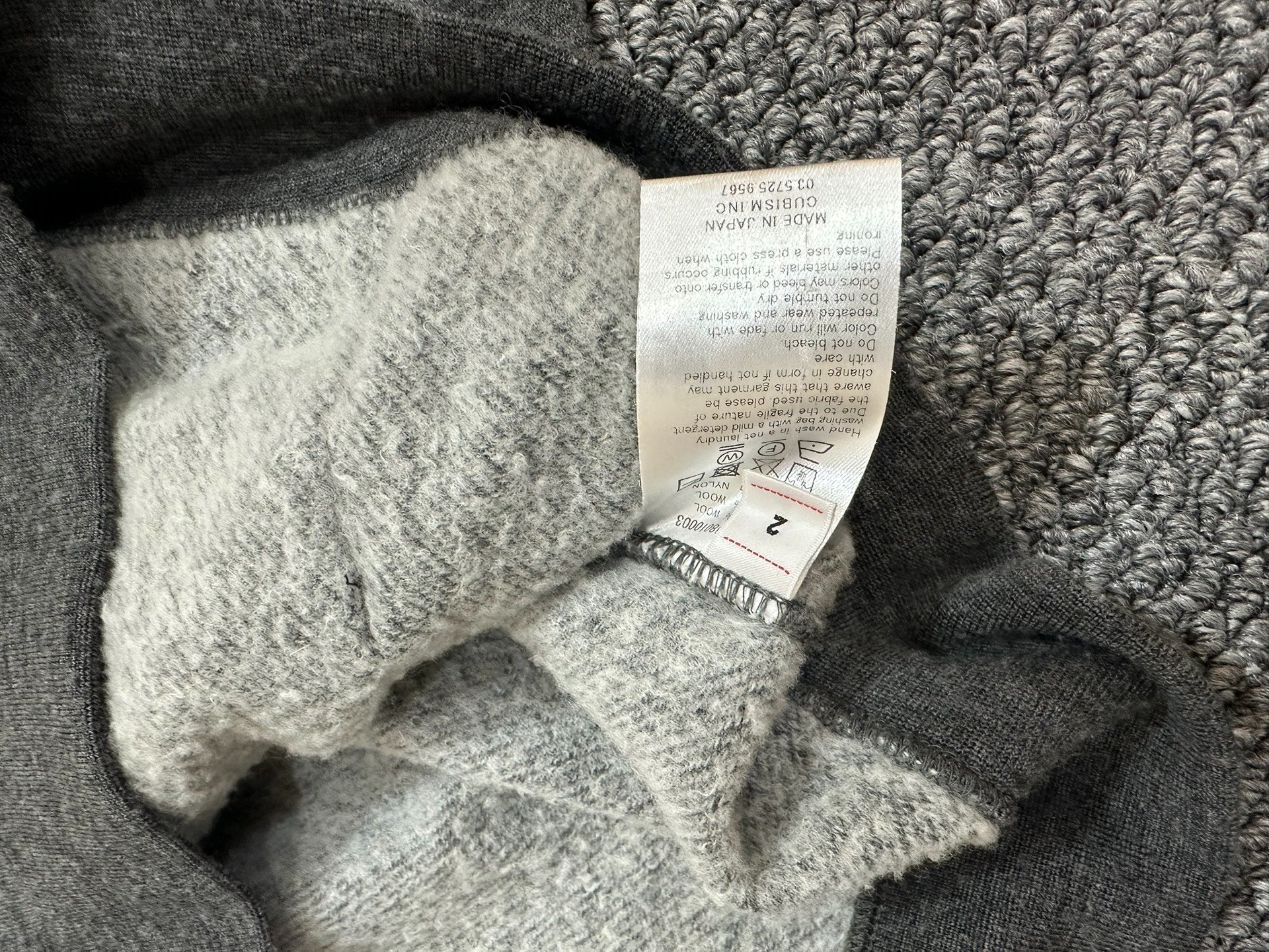visvim Sport Line Wool Hoodie — back