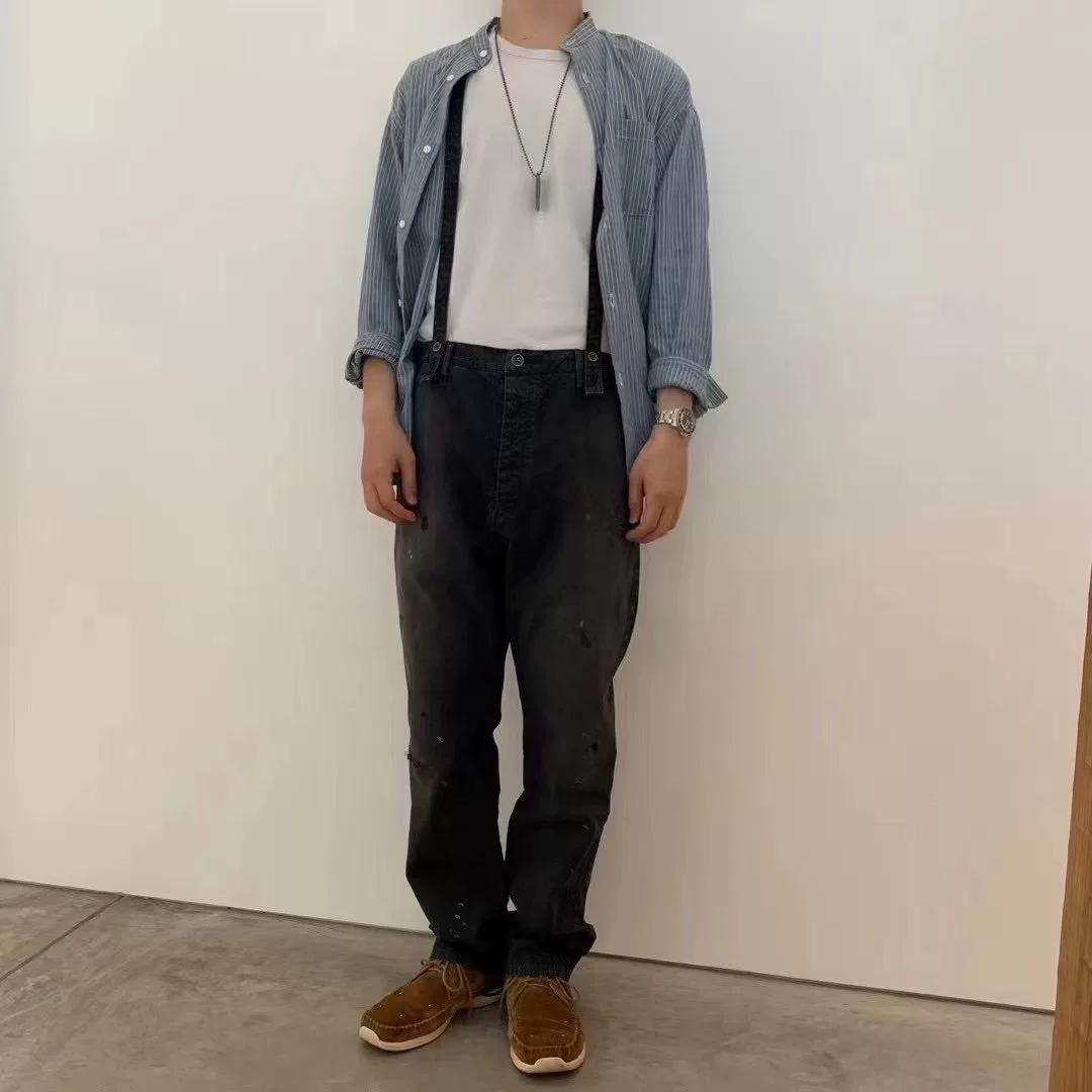 Visvim Traveller Braces Pants DMGD — label