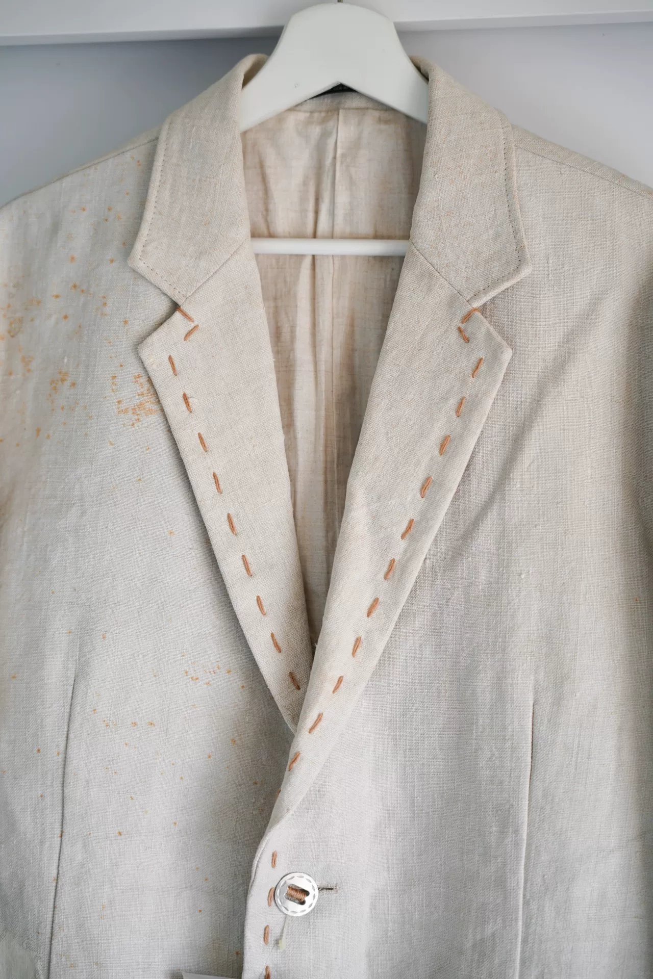 Yohji Yamamoto 05AW Silver Buckle Sack Blazer — back