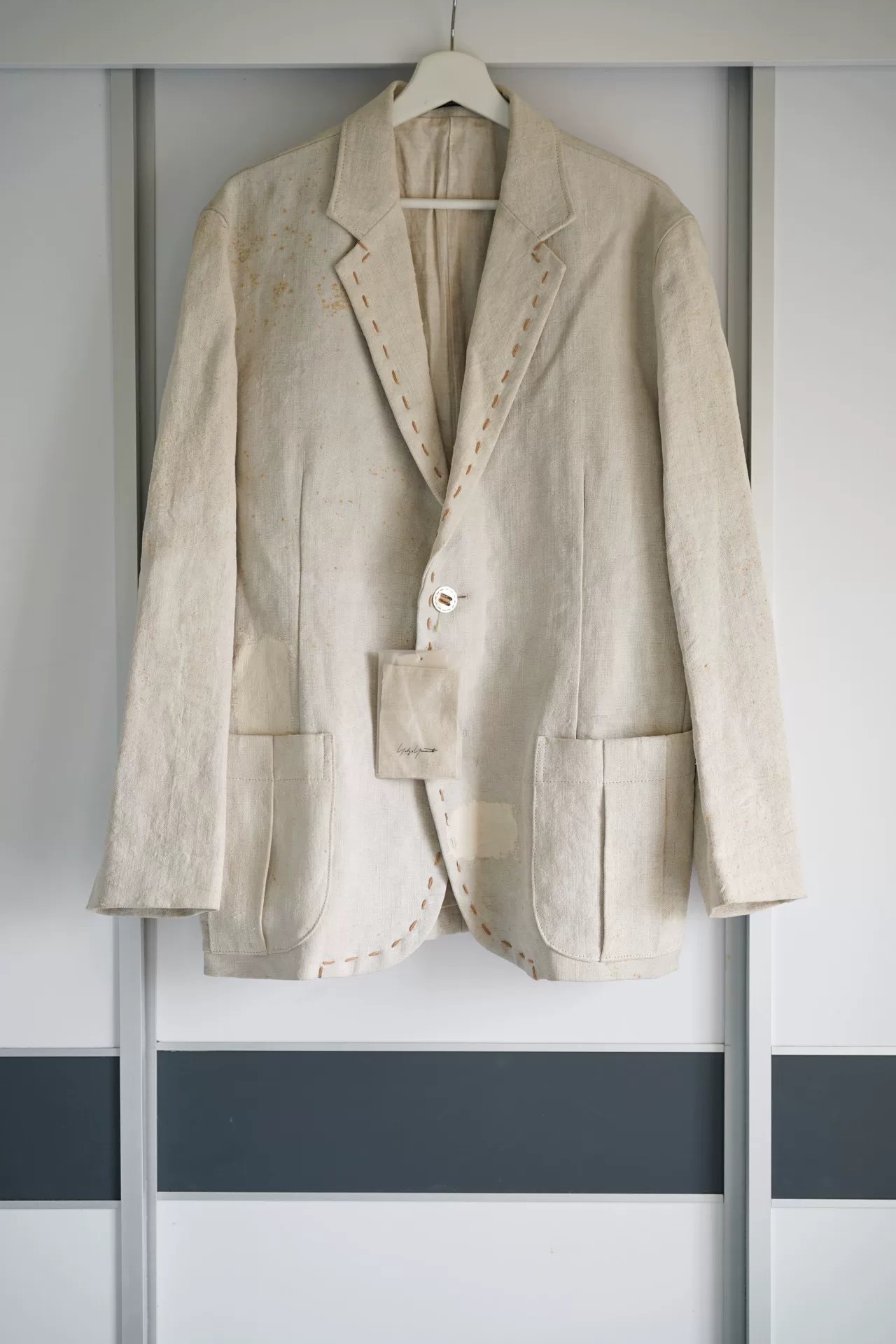 Yohji Yamamoto 05AW Silver Buckle Sack Blazer