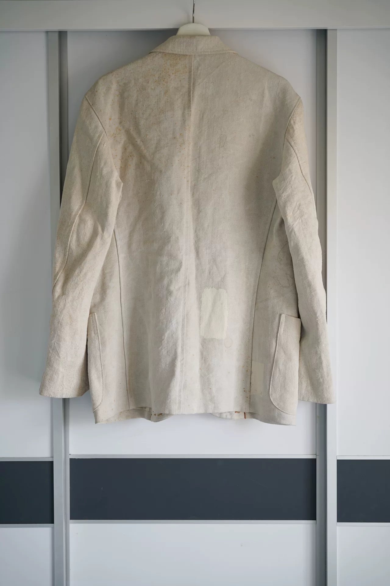Yohji Yamamoto 05AW Silver Buckle Sack Blazer — front