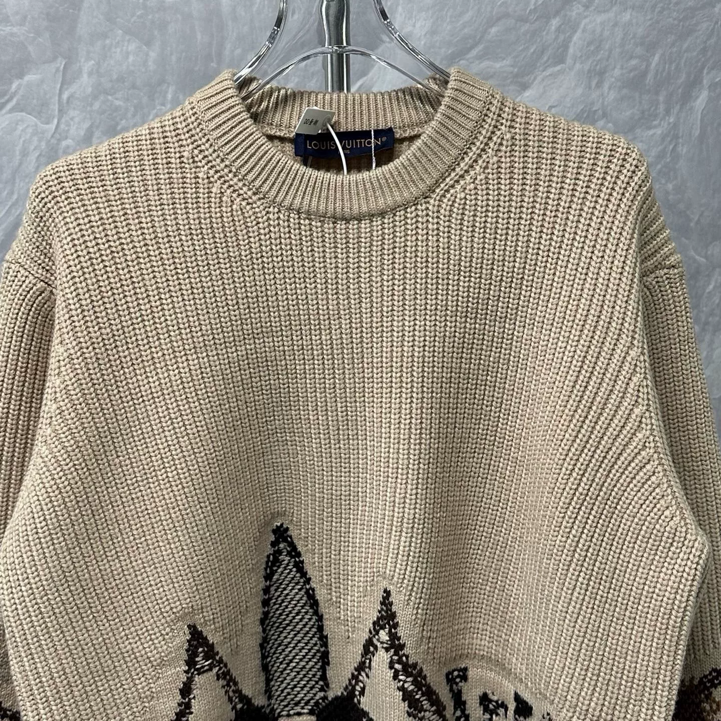 Louis Vuitton SS26 Ski Logo Wool Sweater — front