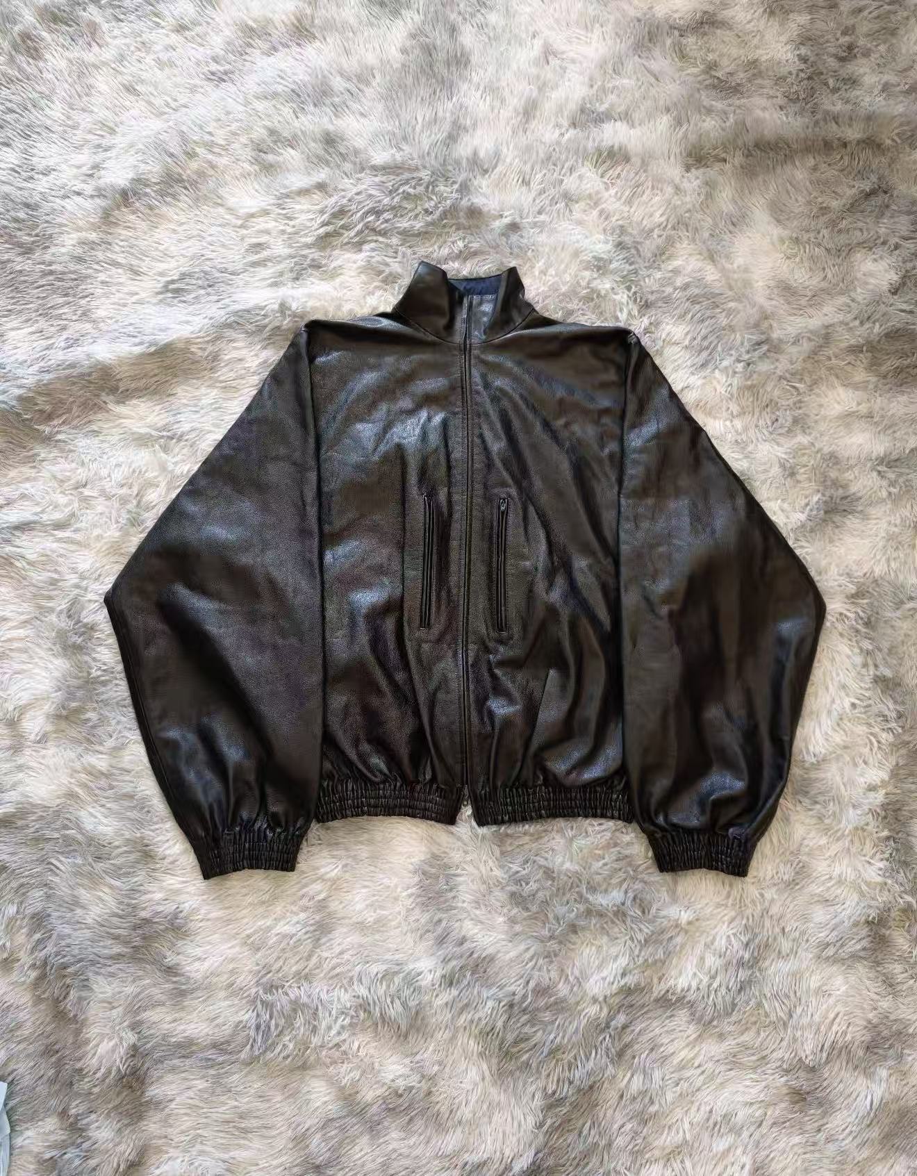 Balenciaga Reversible leather jacket — front