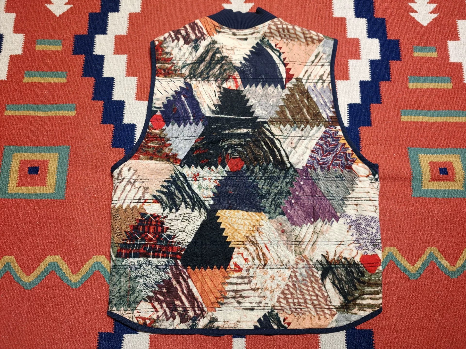 Polo Ralph Lauren Reversible Patchwork Vest — front