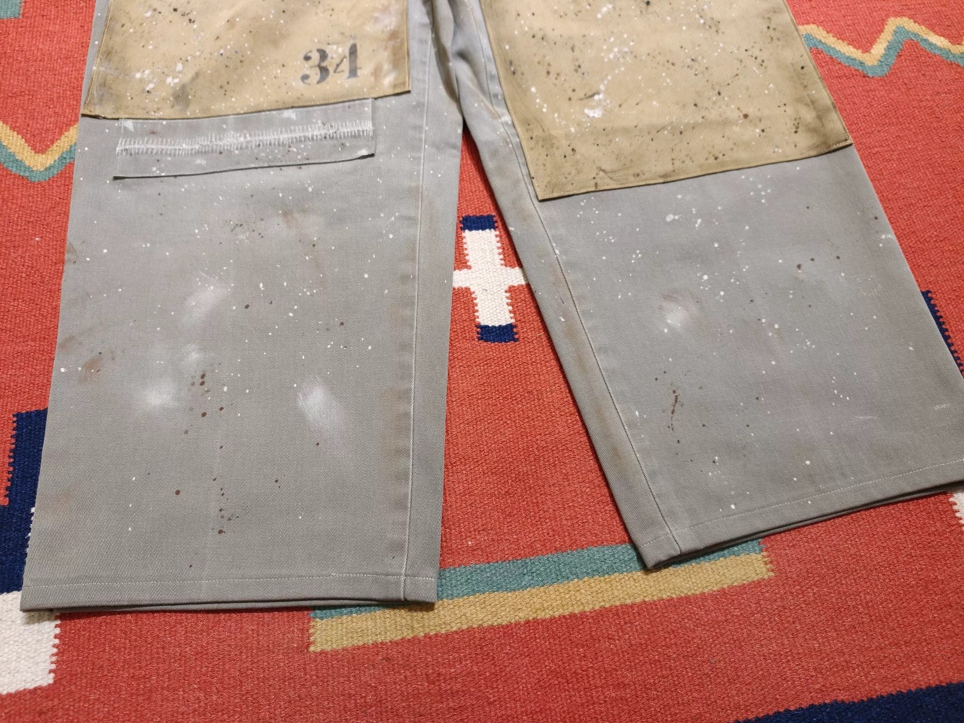 RRL Ralph Lauren Loose Vintage Patchwork Pants — label
