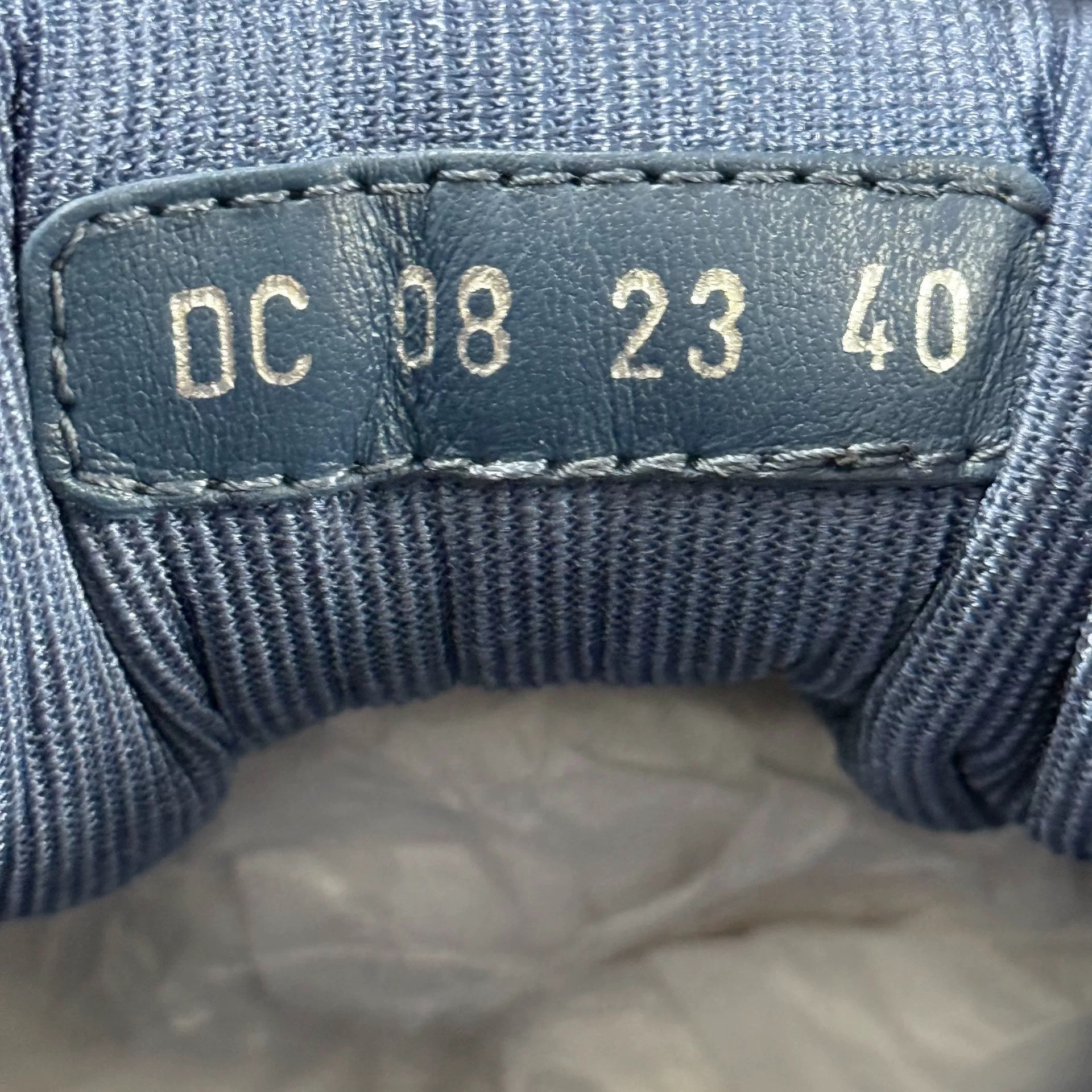Dior B57 White Blue High-Top Casual Shoes — label