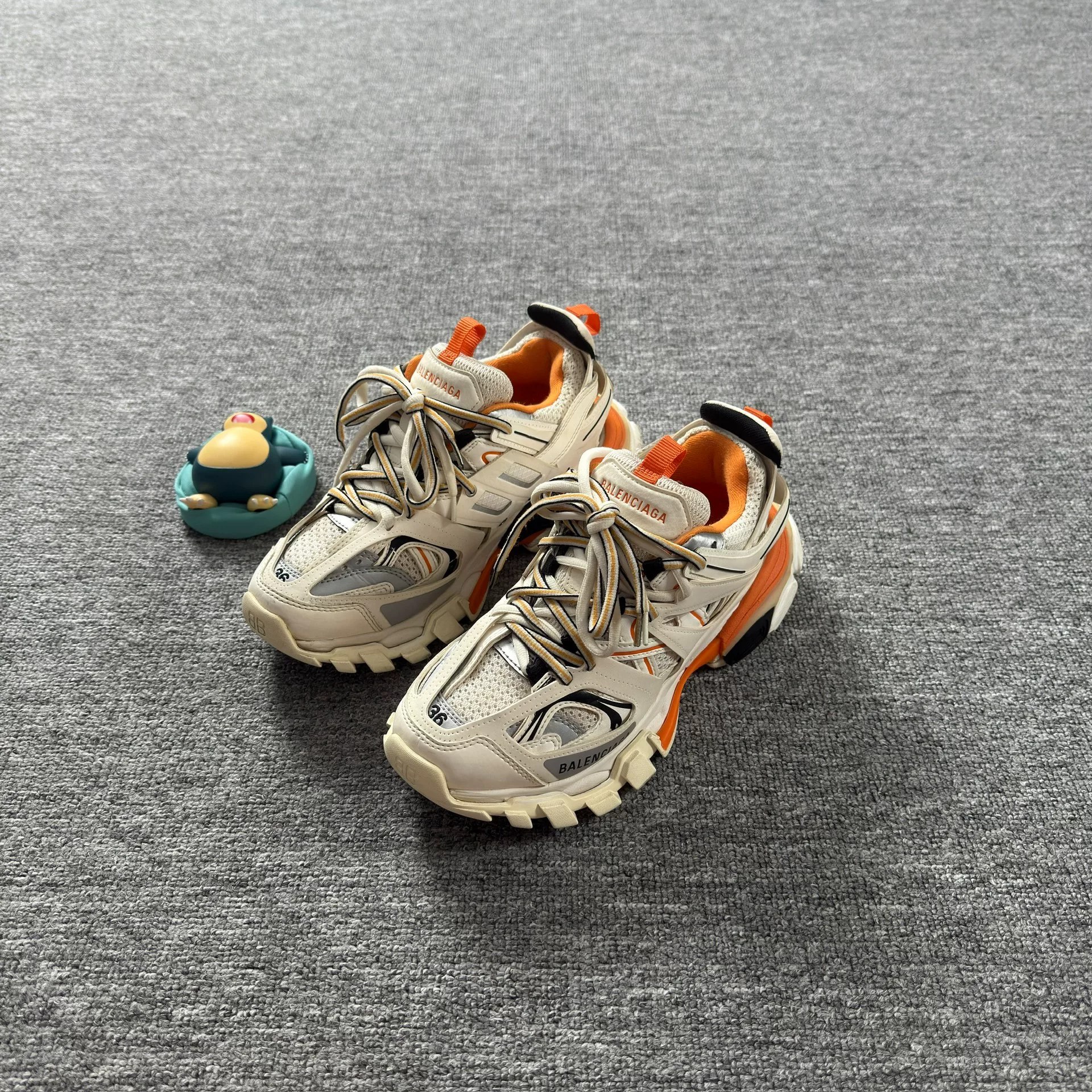 Balenciaga Track1.0 White Orange Dad Shoes