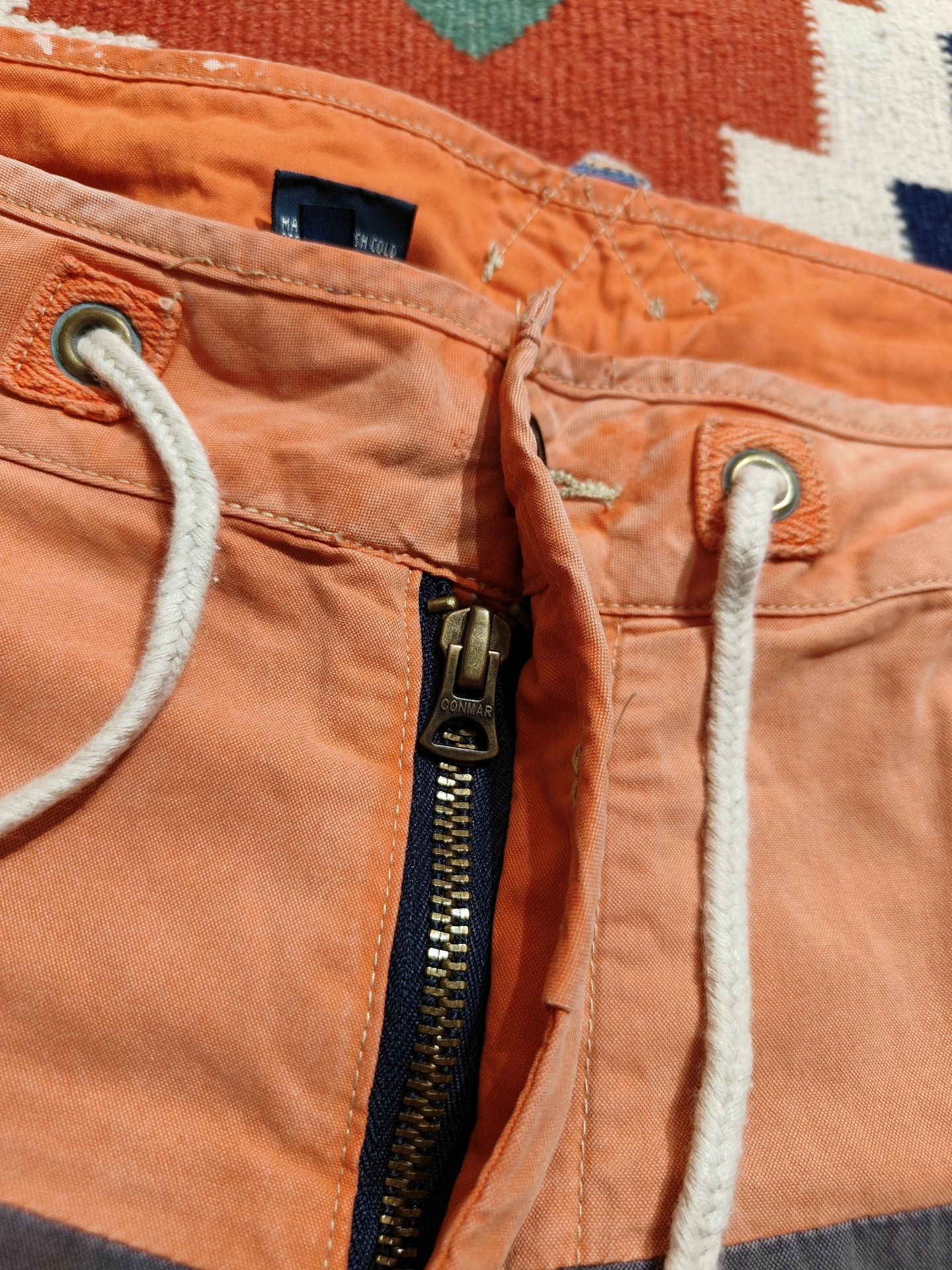 Ralph Lauren RRL Two-Tone Utility Shorts — label
