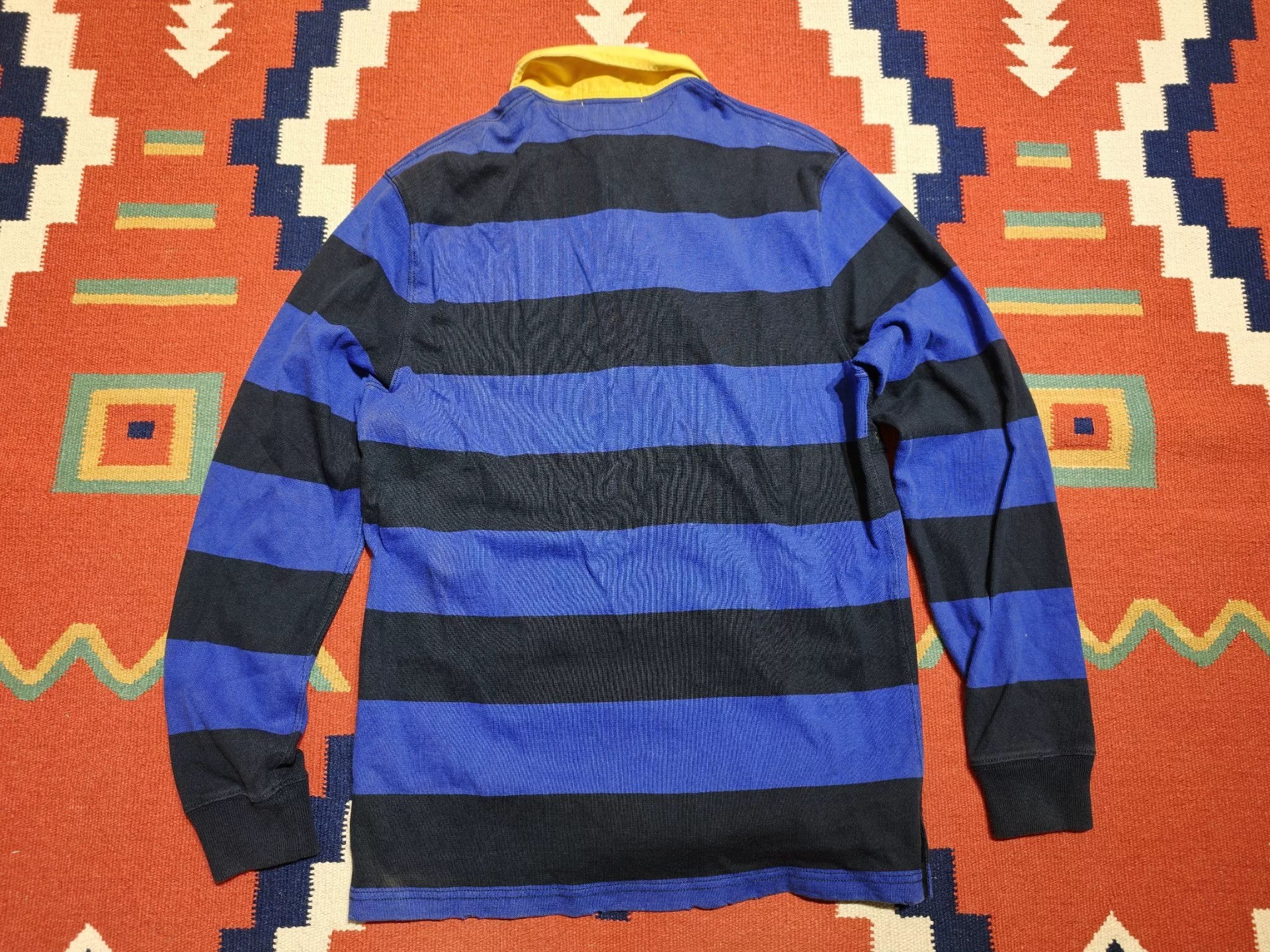 RL Ralph Lauren Rugby Long-Sleeve Stripe Polo — back