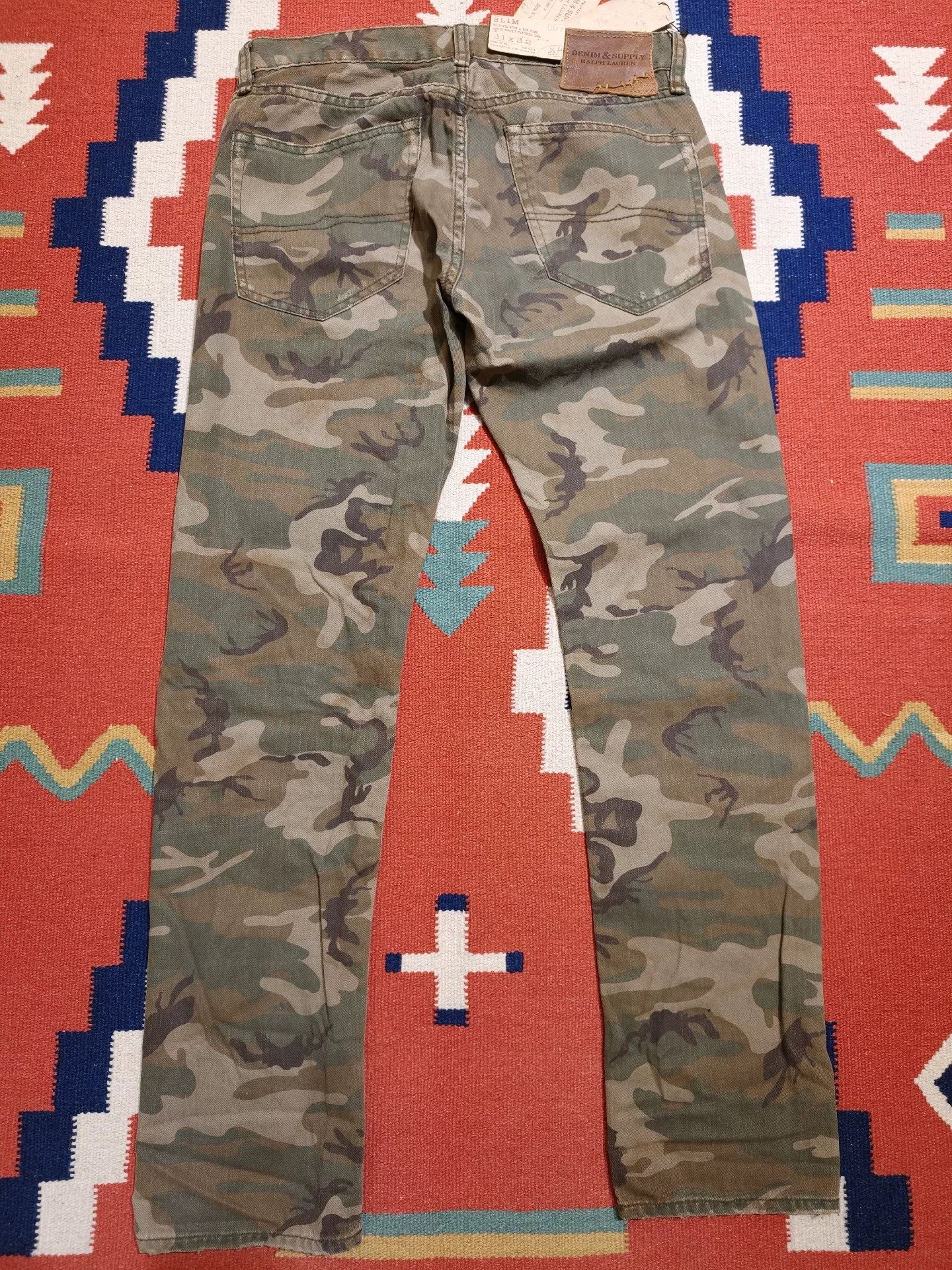 Polo Ralph Lauren Distressed Camo Cargo Pants — back