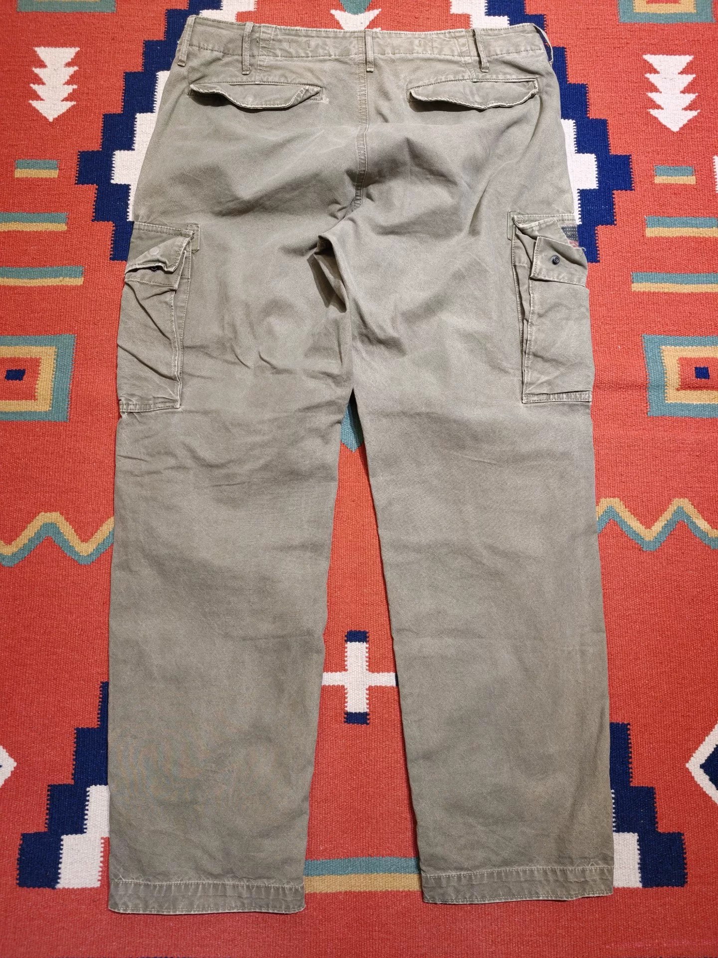 Polo Ralph Lauren Army Green Cargo Pants — label