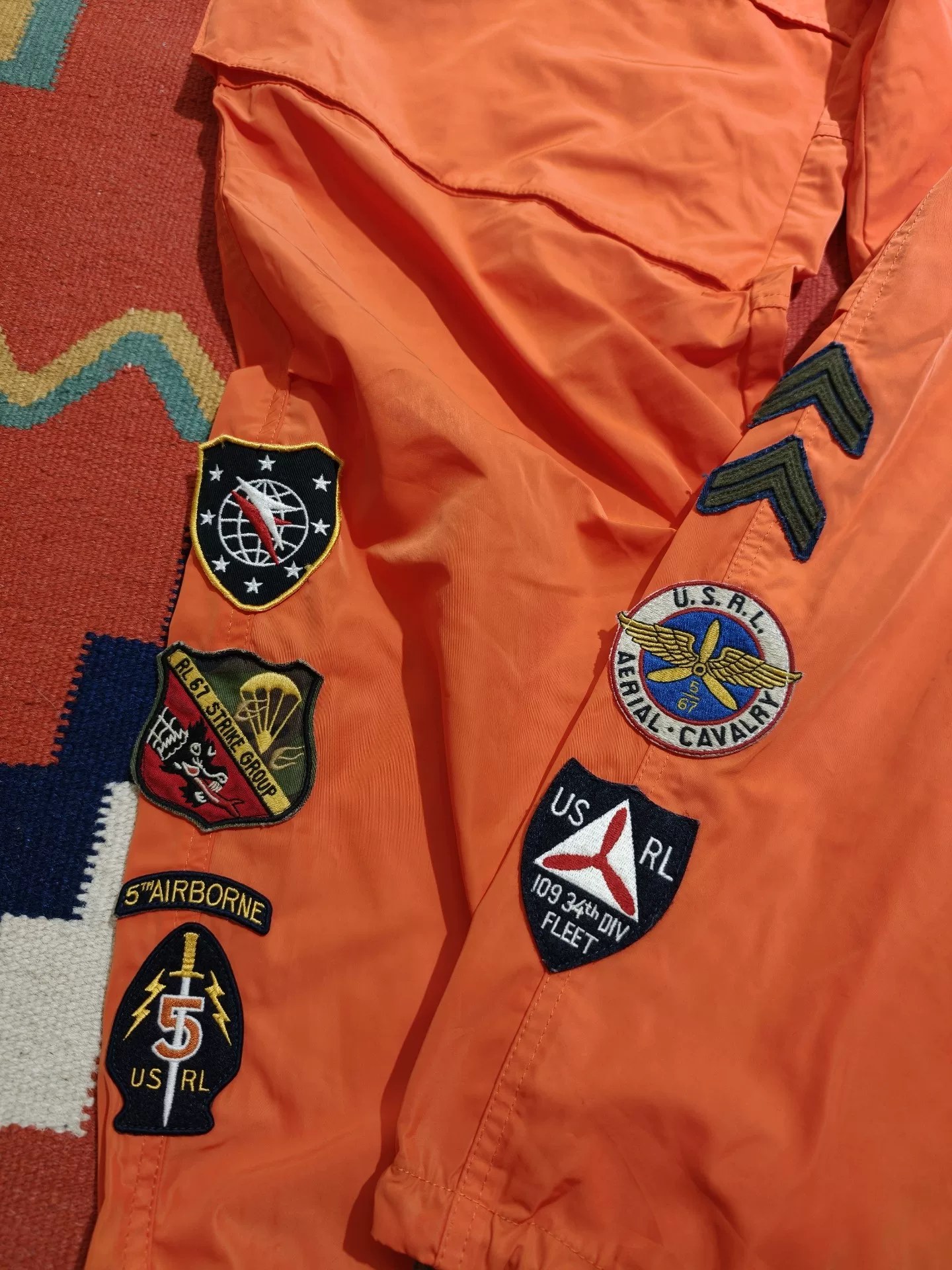 Polo Ralph Lauren Orange Cargo Pants — back