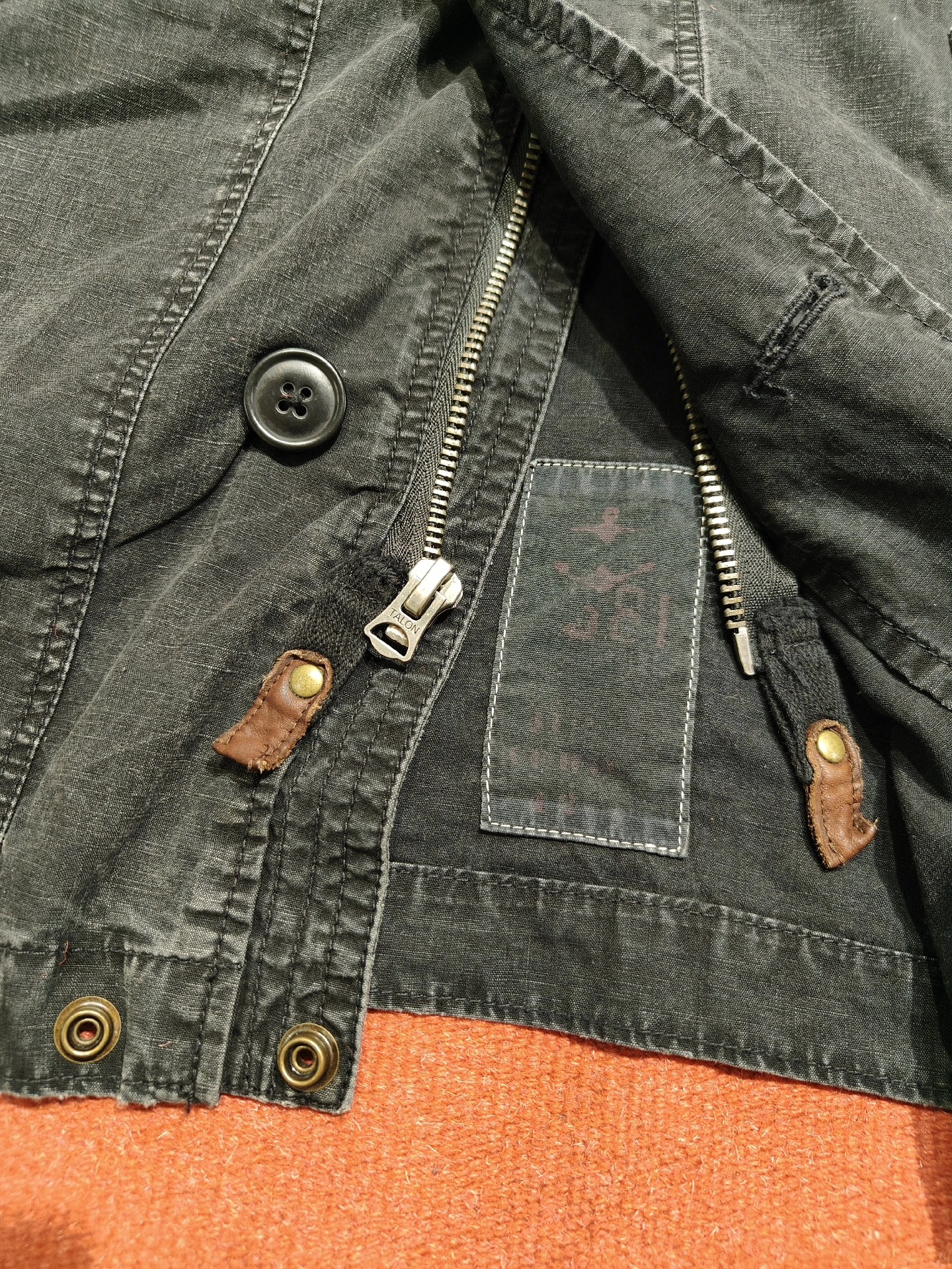 RRL Polo Ralph Lauren Hooded Jacket — label
