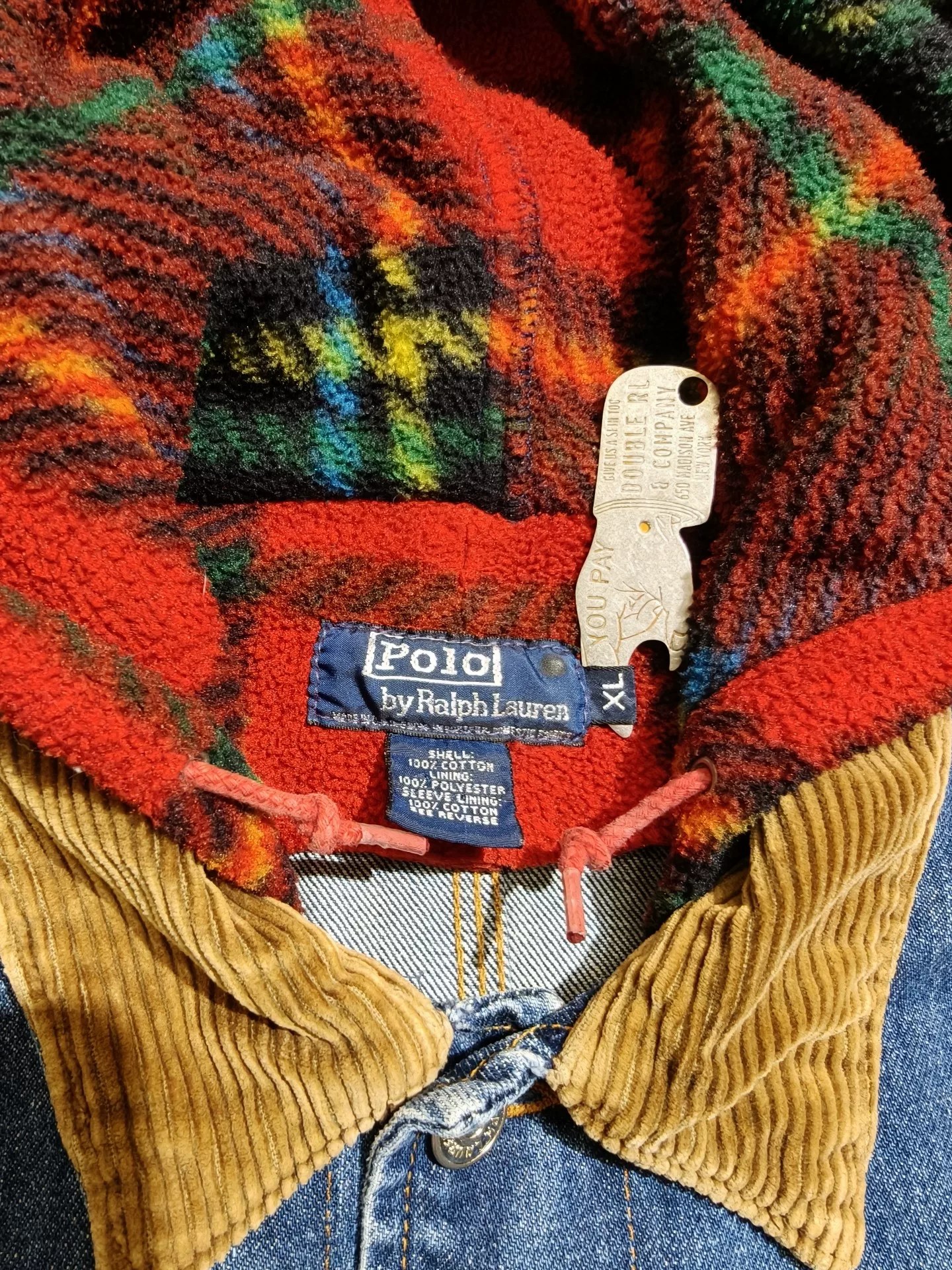 Vintage Polo Ralph Lauren Blue Denim Jacket — detail