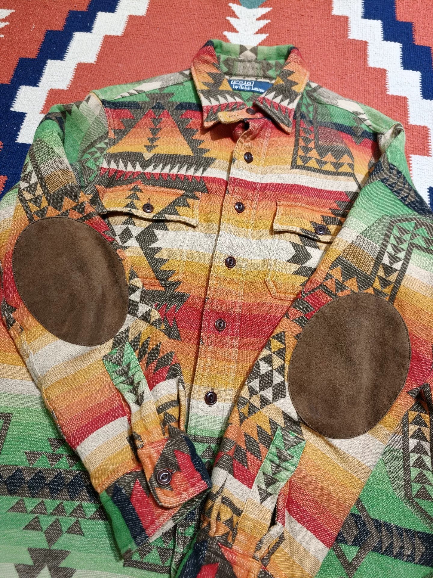Ralph Lauren Navajo Pattern Long-Sleeve Shirt — detail