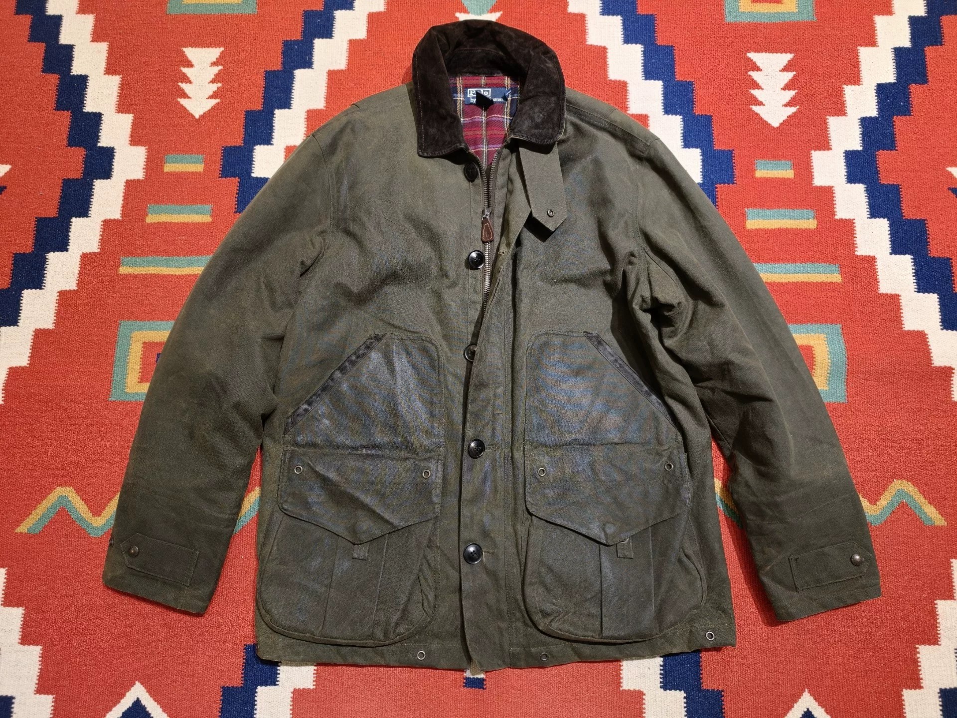 RRL 90s Waxed Hunting Jacket