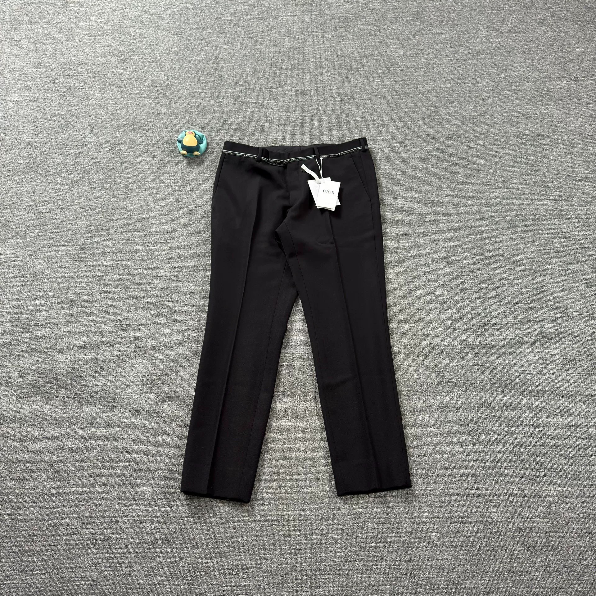 Dior Black Straight Cut Suit Pants