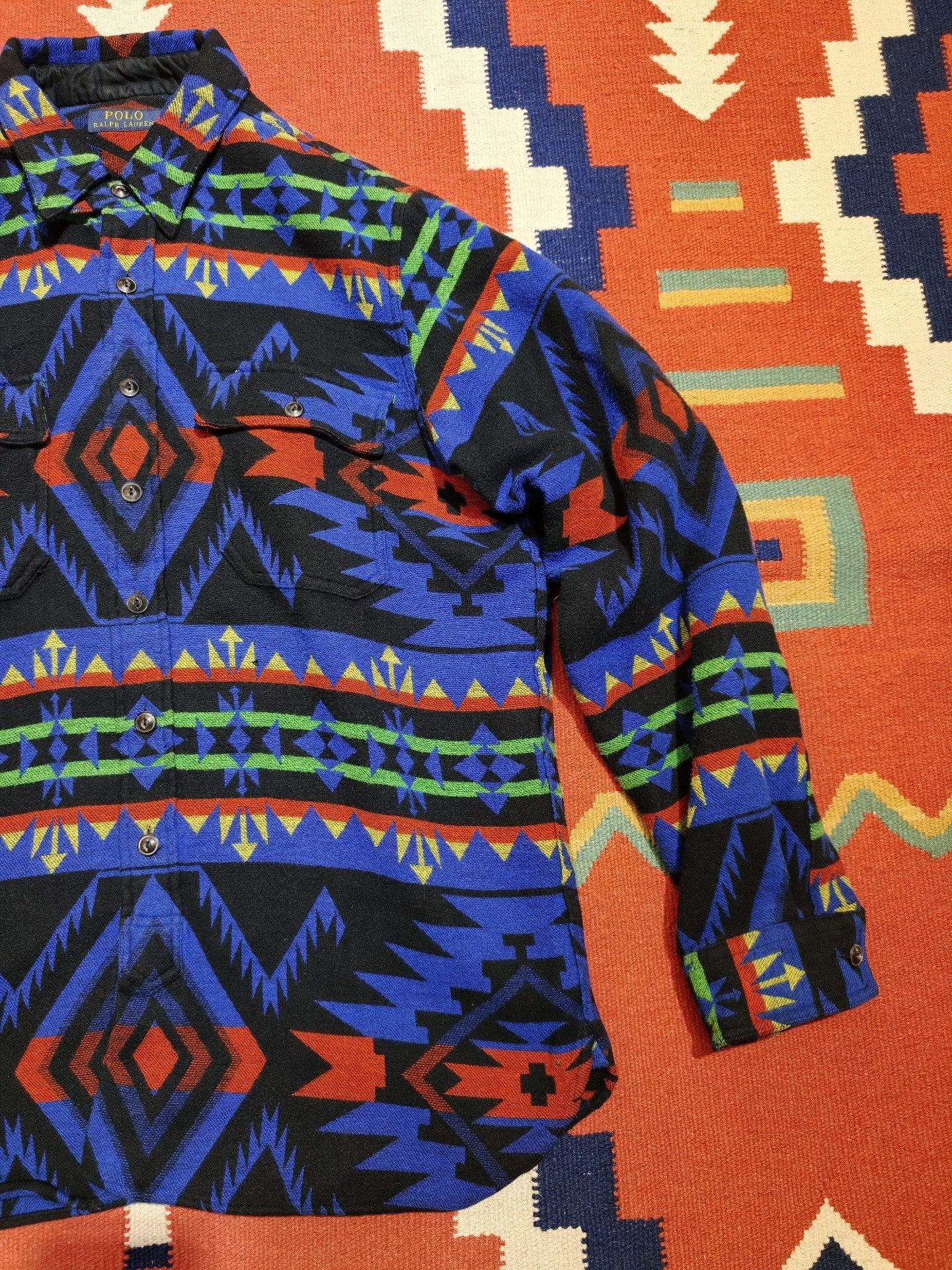 Polo Ralph Lauren RRL Navajo Flannel Shirt — front