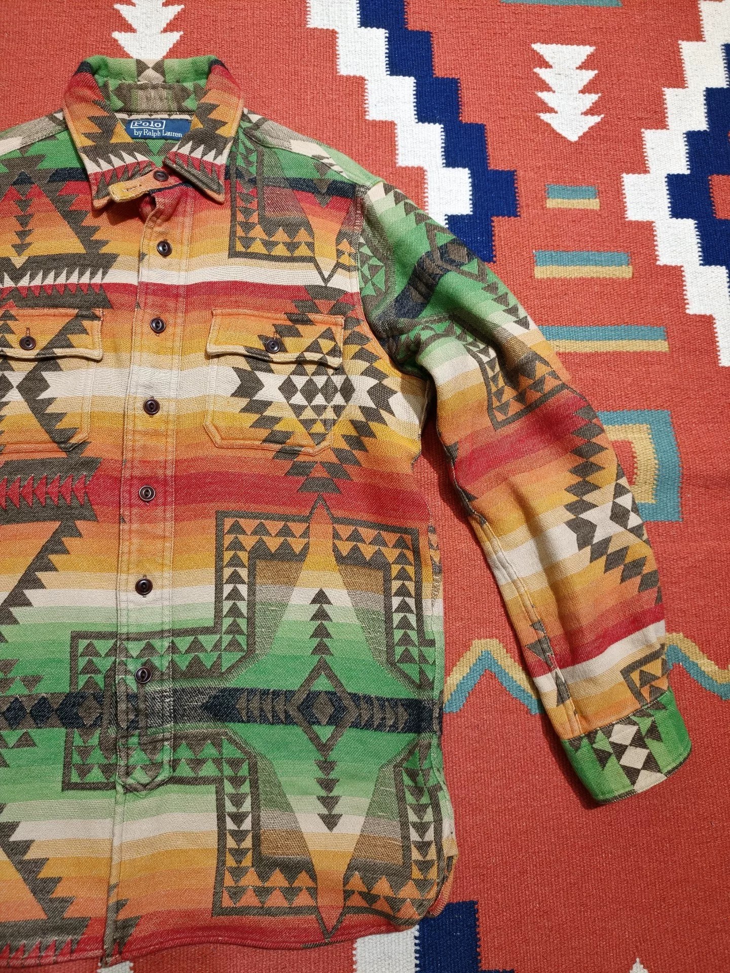 Ralph Lauren Navajo Pattern Long-Sleeve Shirt — front