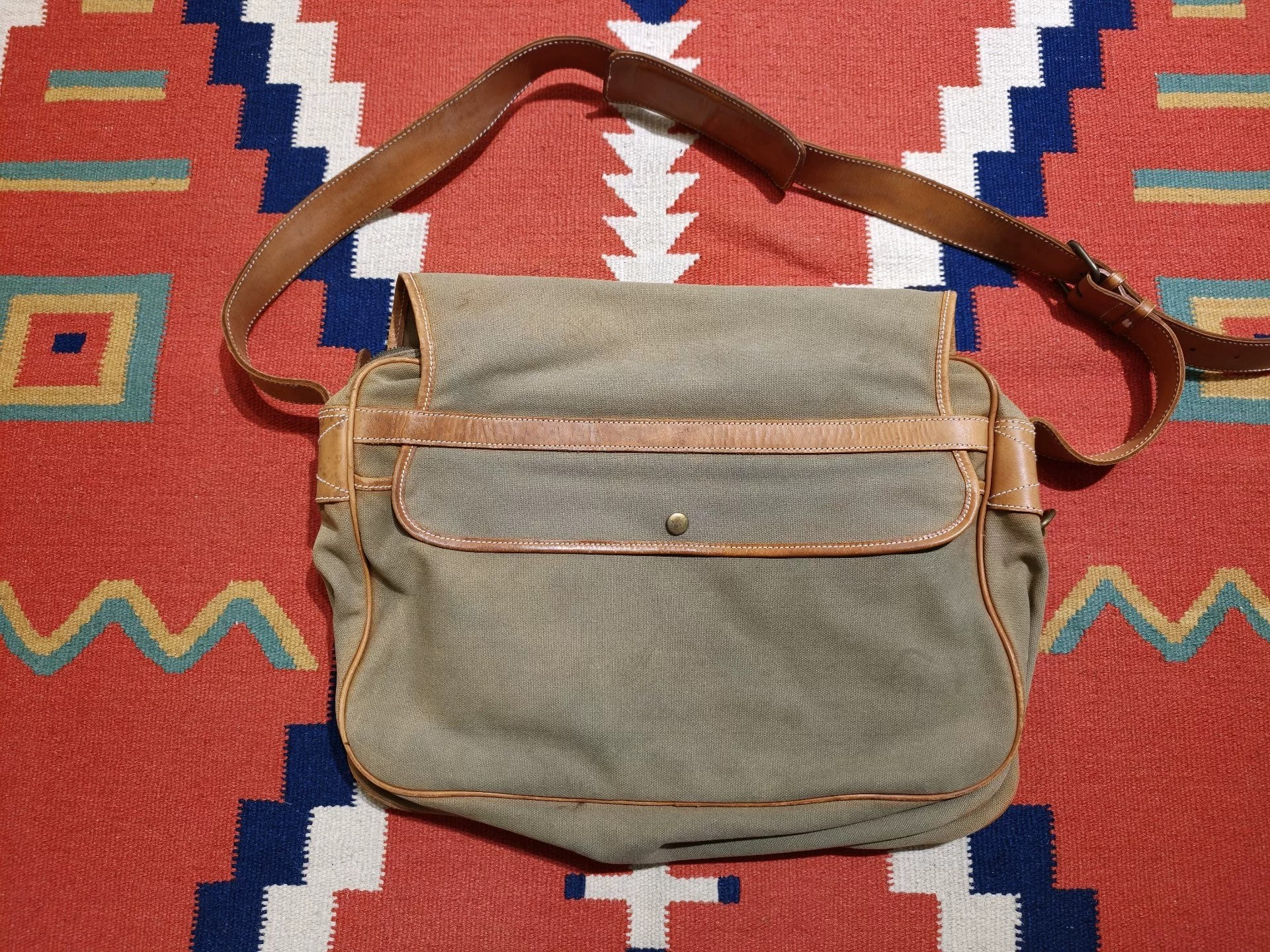 Vintage Ralph Lauren Polo Canvas Bag — detail