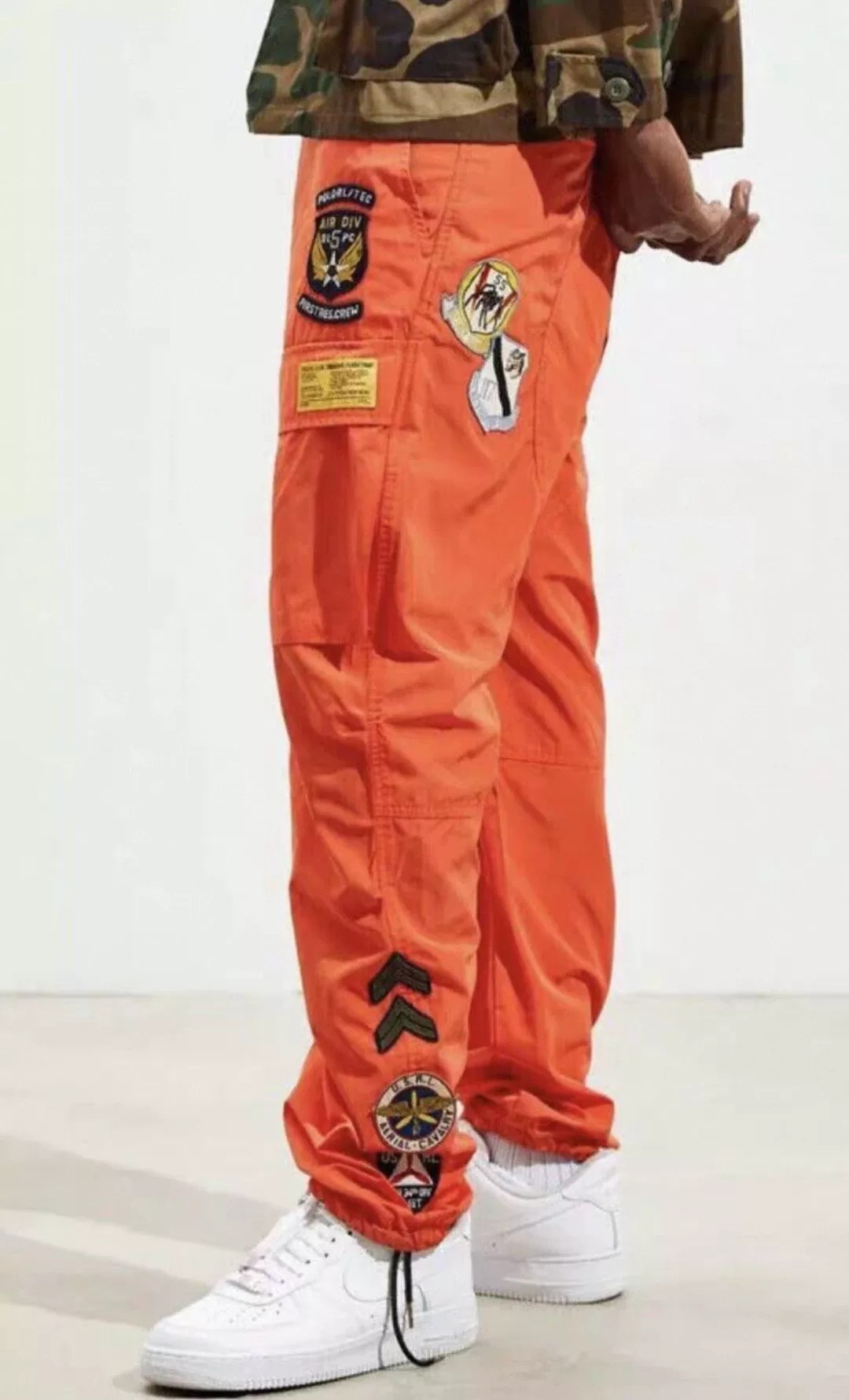 Polo Ralph Lauren Orange Cargo Pants — detail