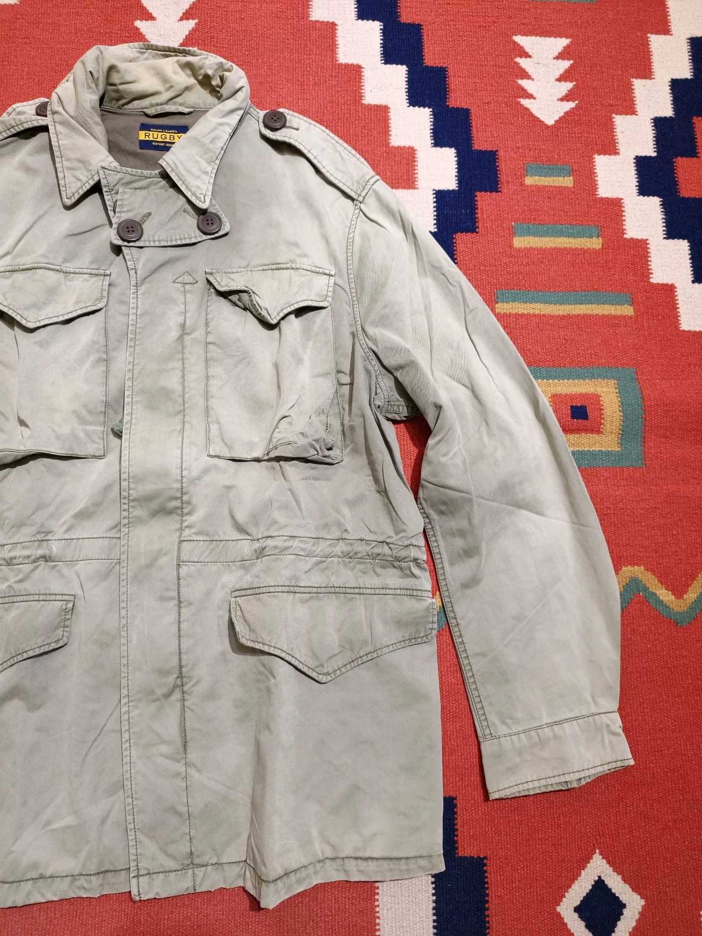 RRL Ralph Lauren Light Green Jacket — label