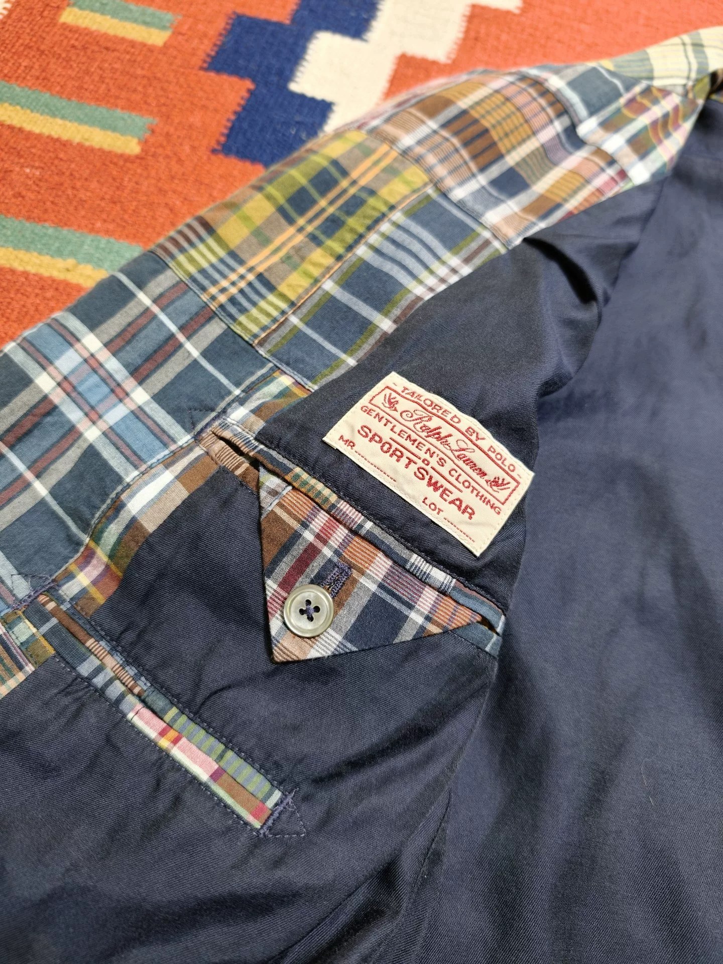 Ralph Lauren Patchwork Blazer — label