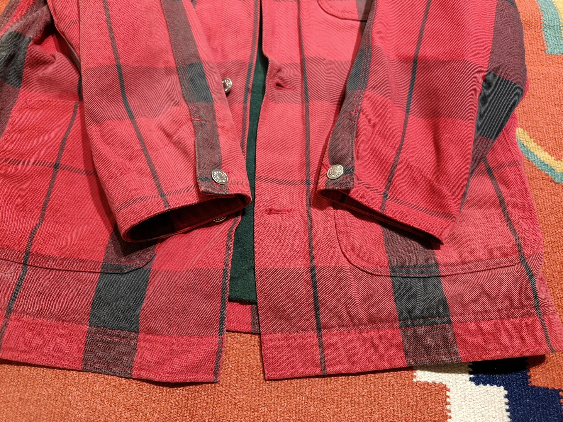 Vintage Ralph Lauren Red Black Plaid Jacket — label