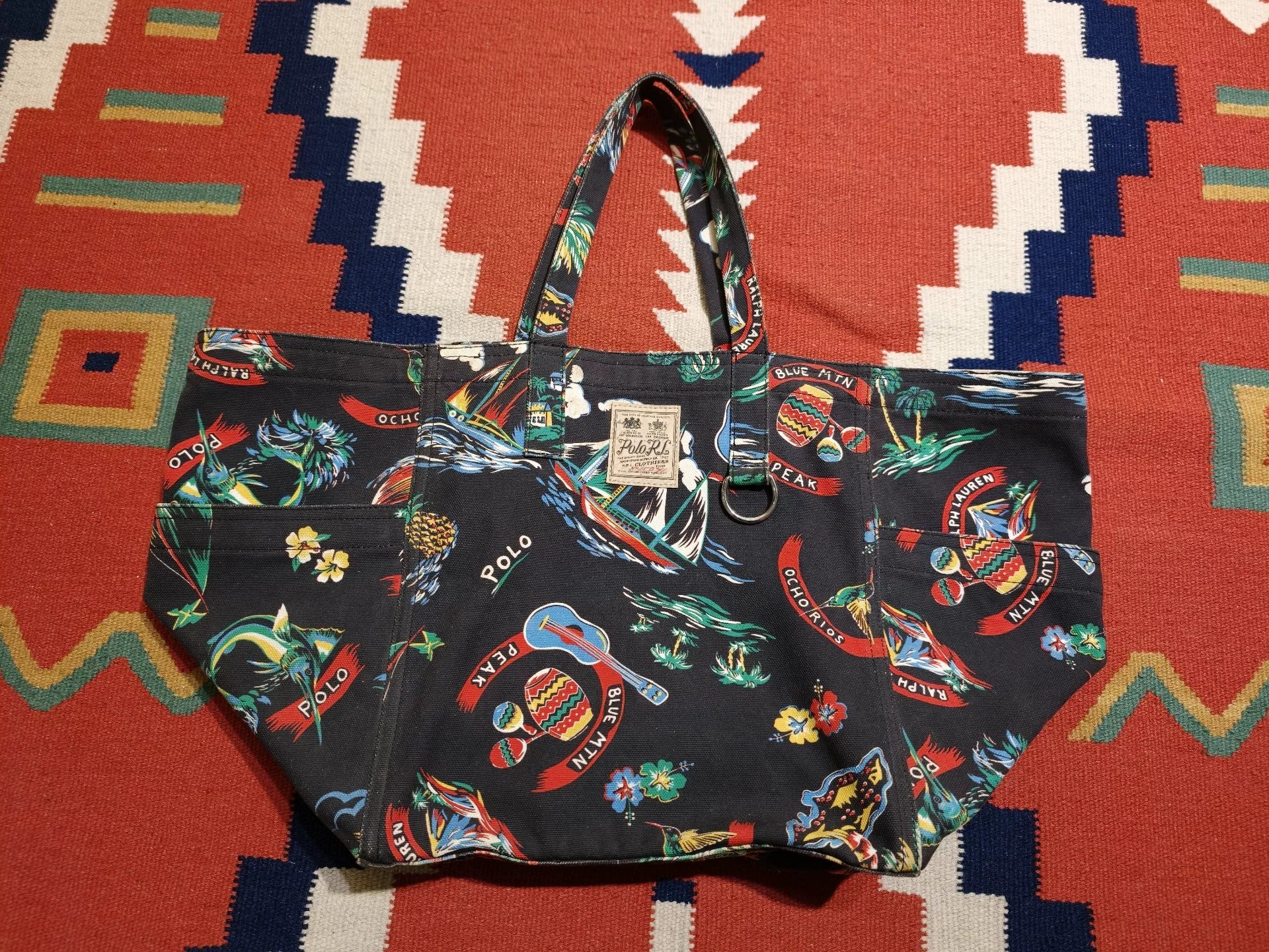 Polo Ralph Lauren Hawaiian Print Tote Bag