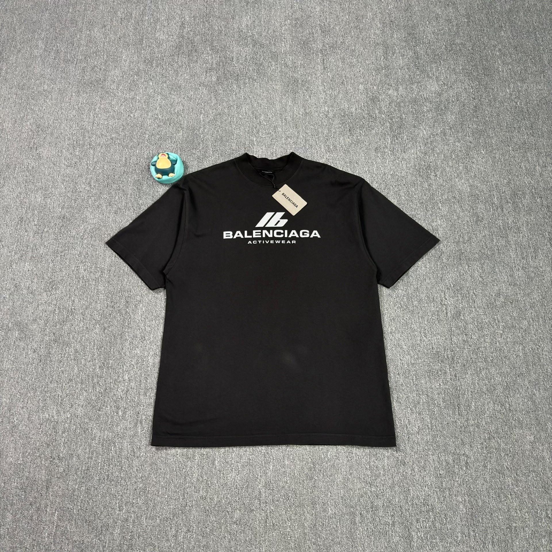 Balenciaga Reflective Logo Black T-Shirt