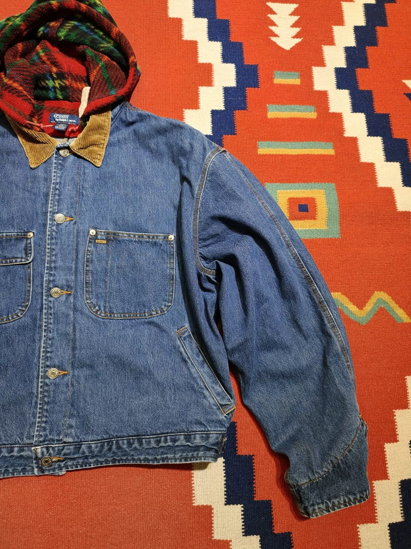 Vintage Polo Ralph Lauren Blue Denim Jacket — front