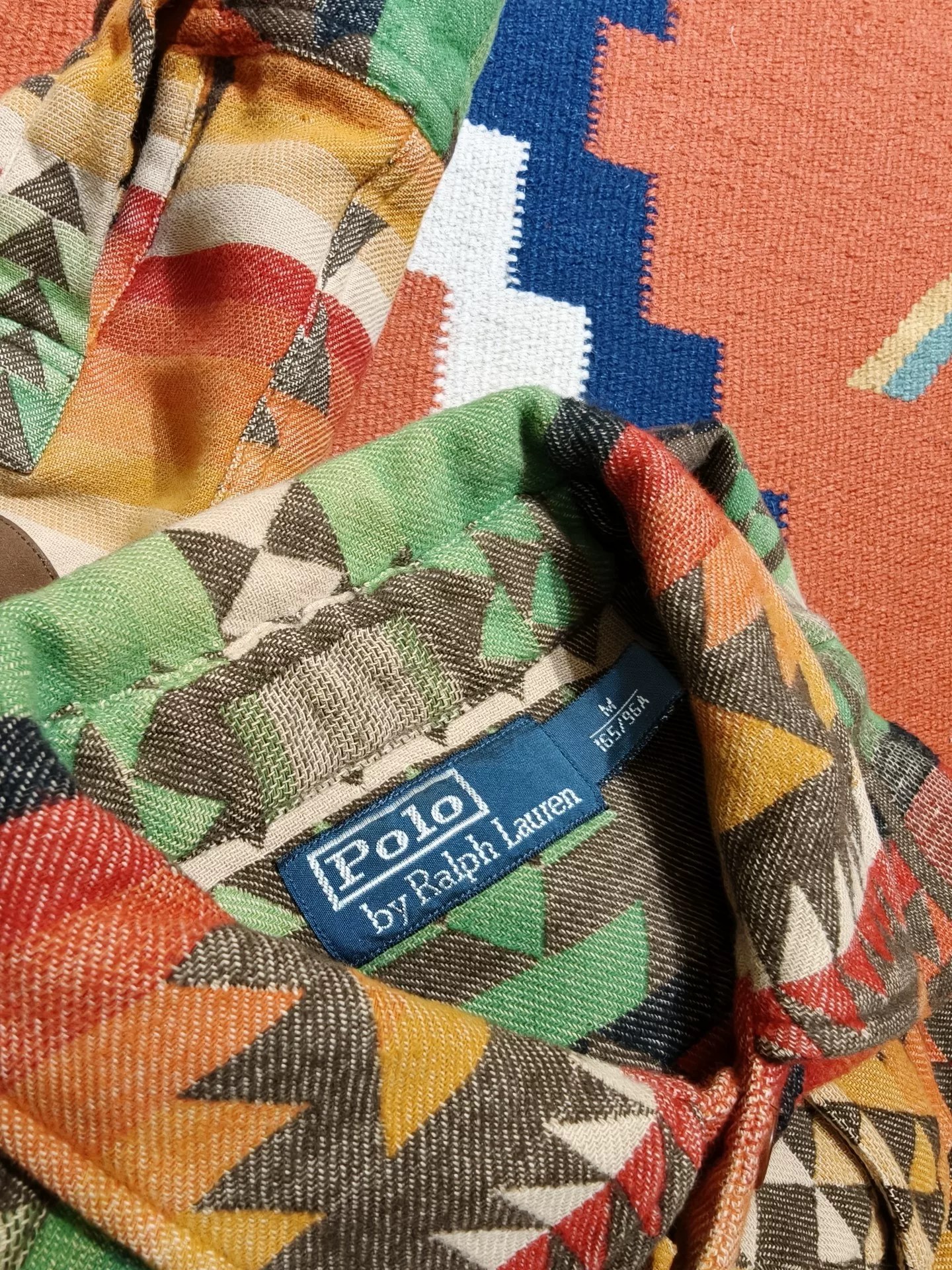 Ralph Lauren Navajo Pattern Long-Sleeve Shirt — label